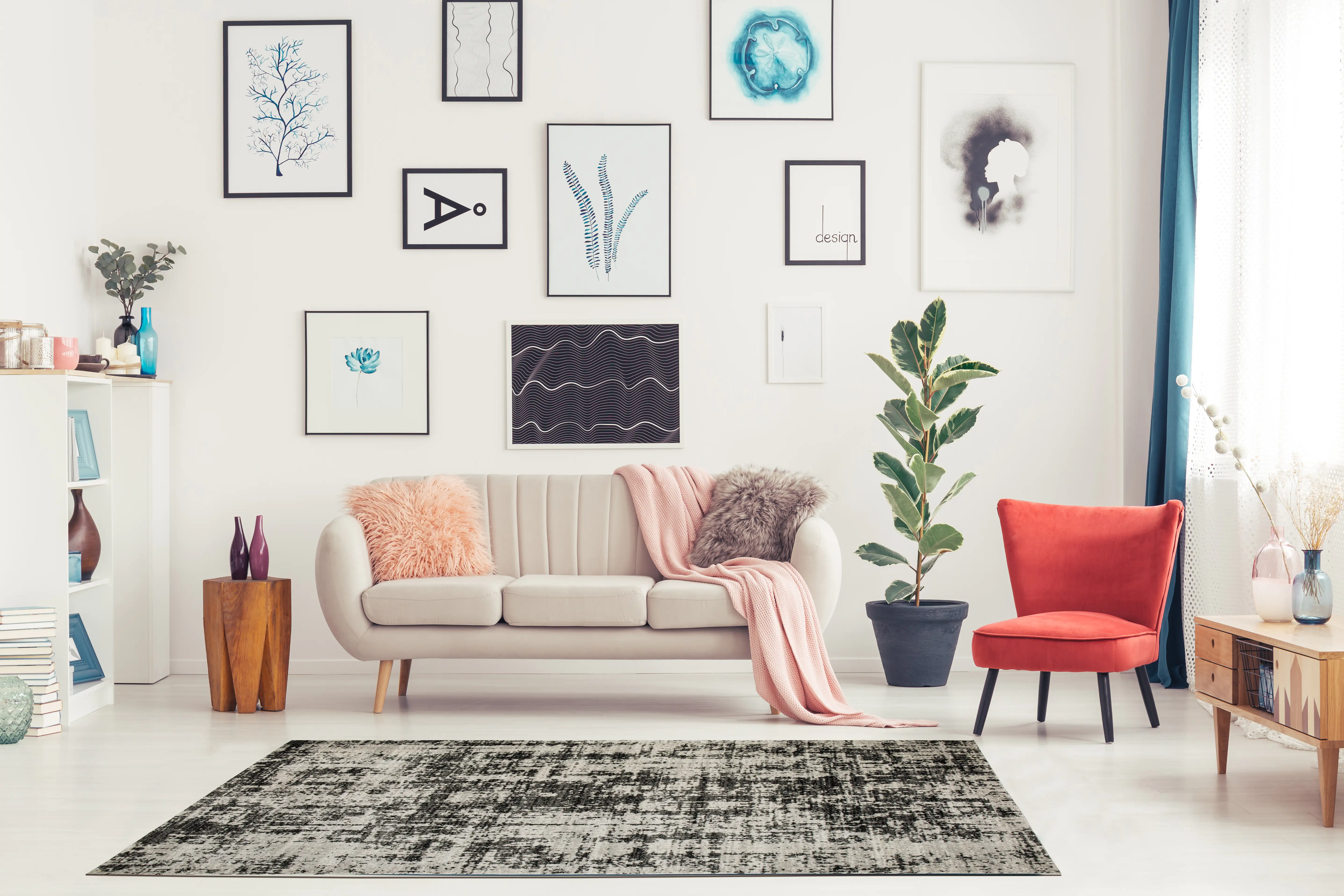 Andiamo In- und Outdoorteppich Bonnie, anthrazit-grau, 160 x 230 cm