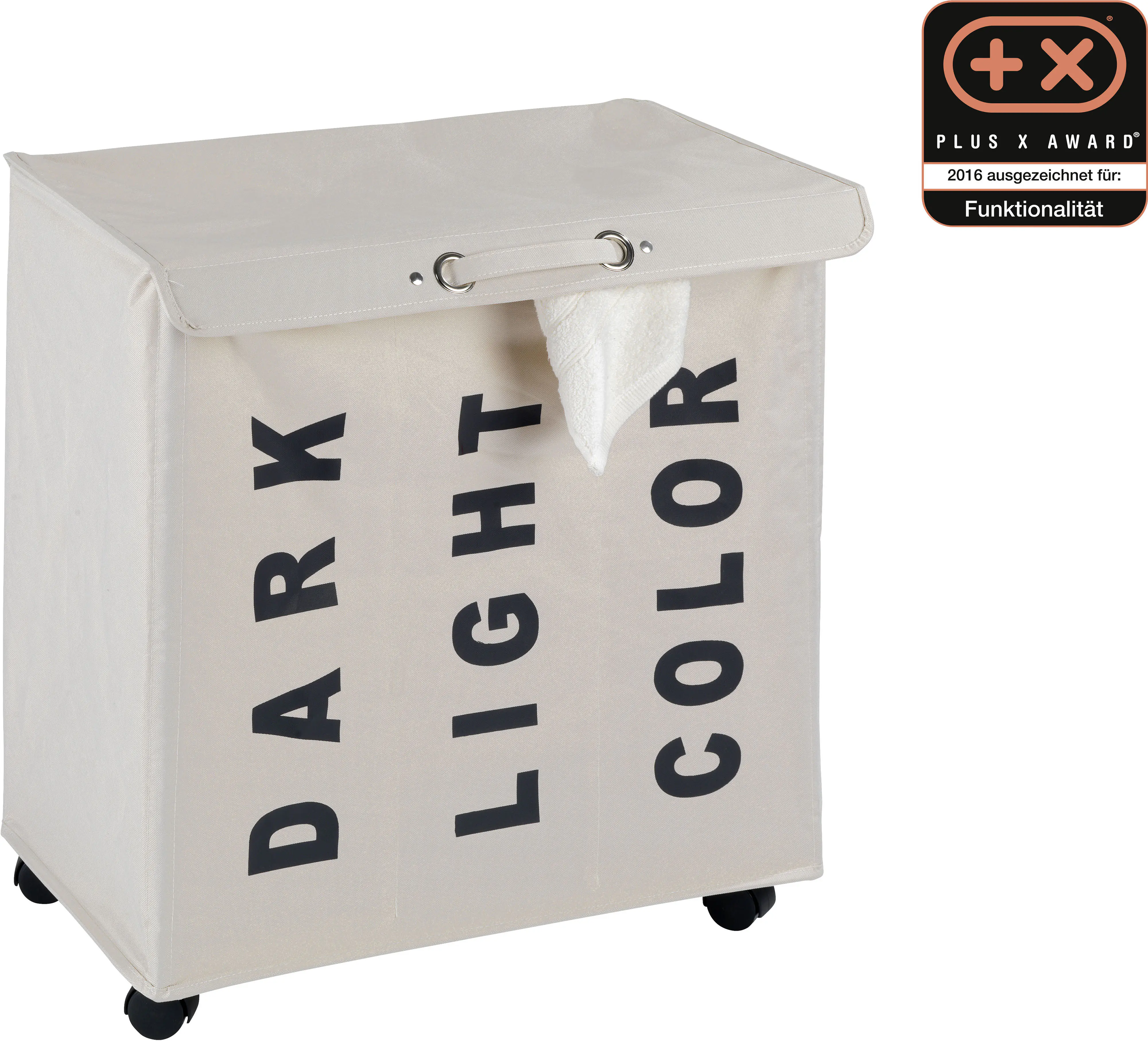 Wenko Wäschesammler Trivo 116 L, beige