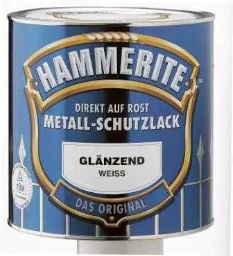Hammerite Metall-Schutzlack Hammerschlag 750 ml hellgrau glänzend