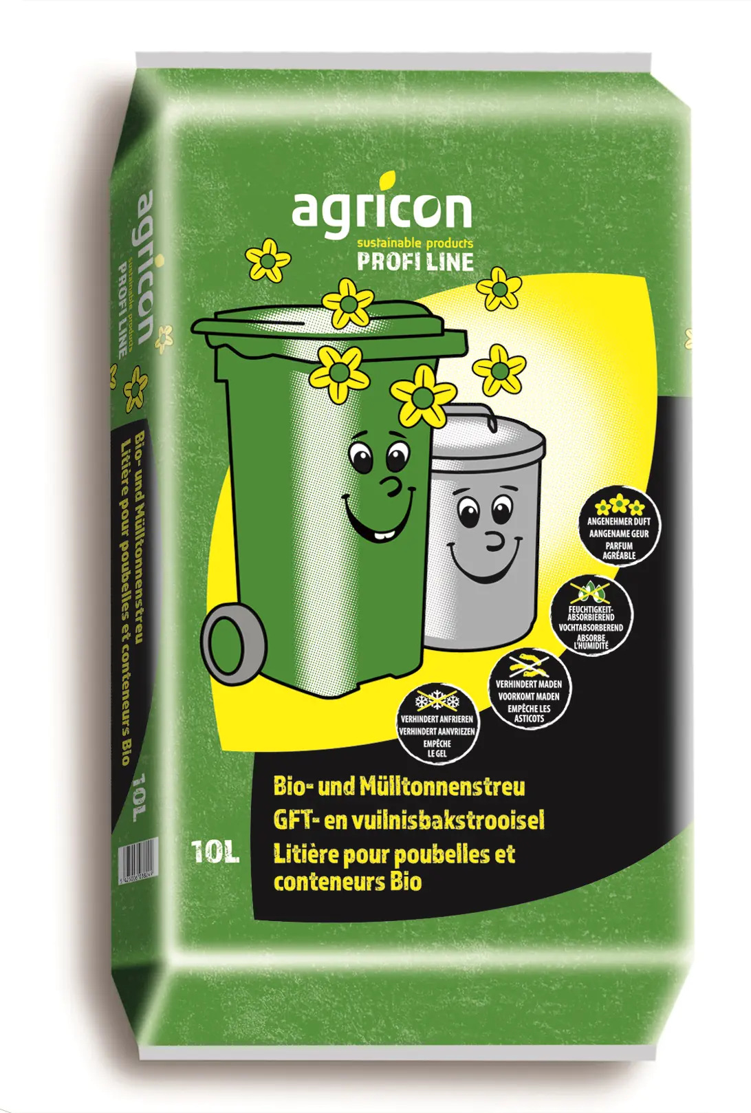 Agricon Biotonnen und Mülltonnenstreu mit Citronelladuft 10 L Agricon Biotonnen und Mülltonnenstreu mit Citronelladuft 10 L