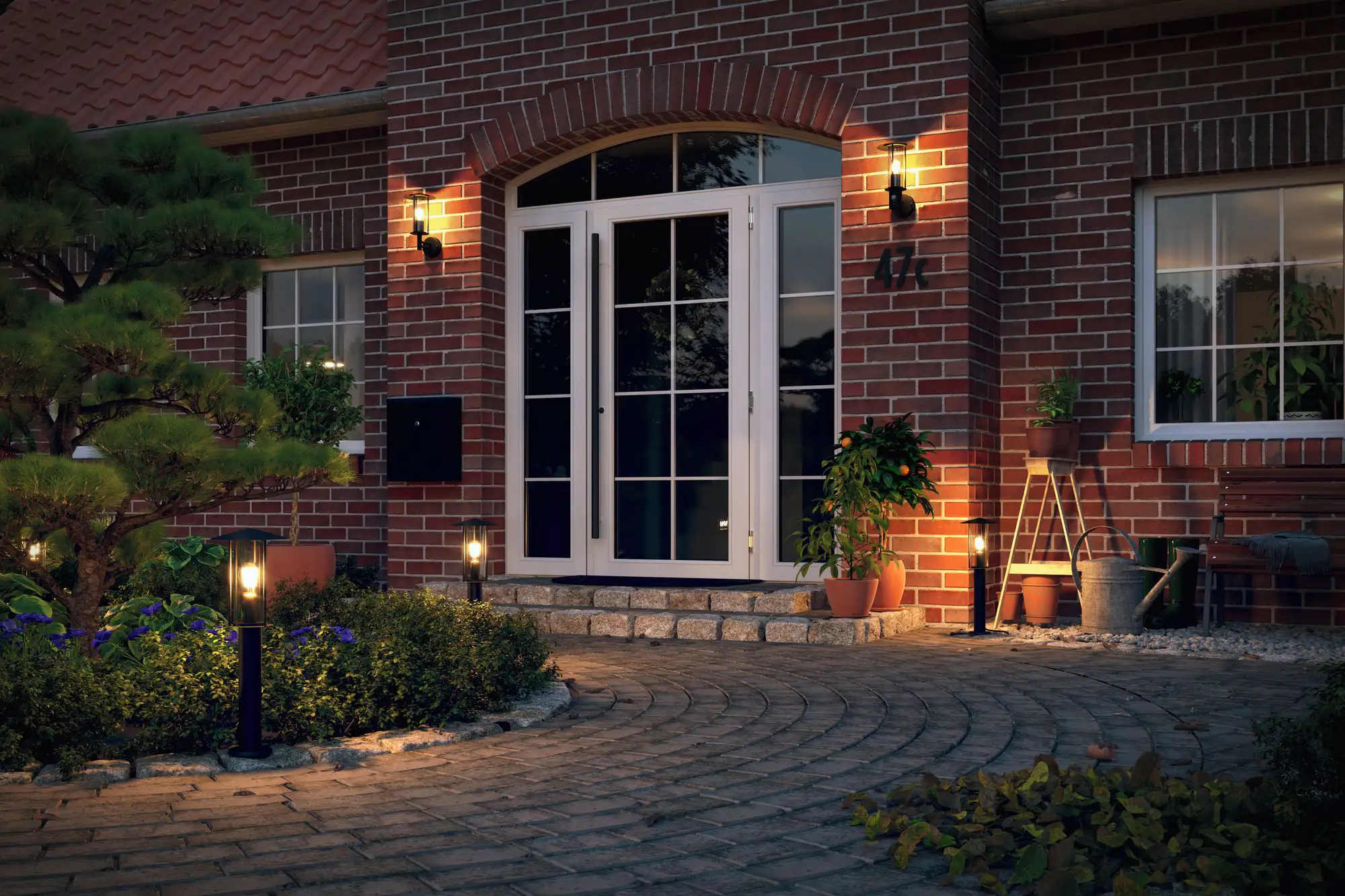 4000870943977_3 Paulmann Outdoor Pollerleuchte Classic E27 dunkelgrau