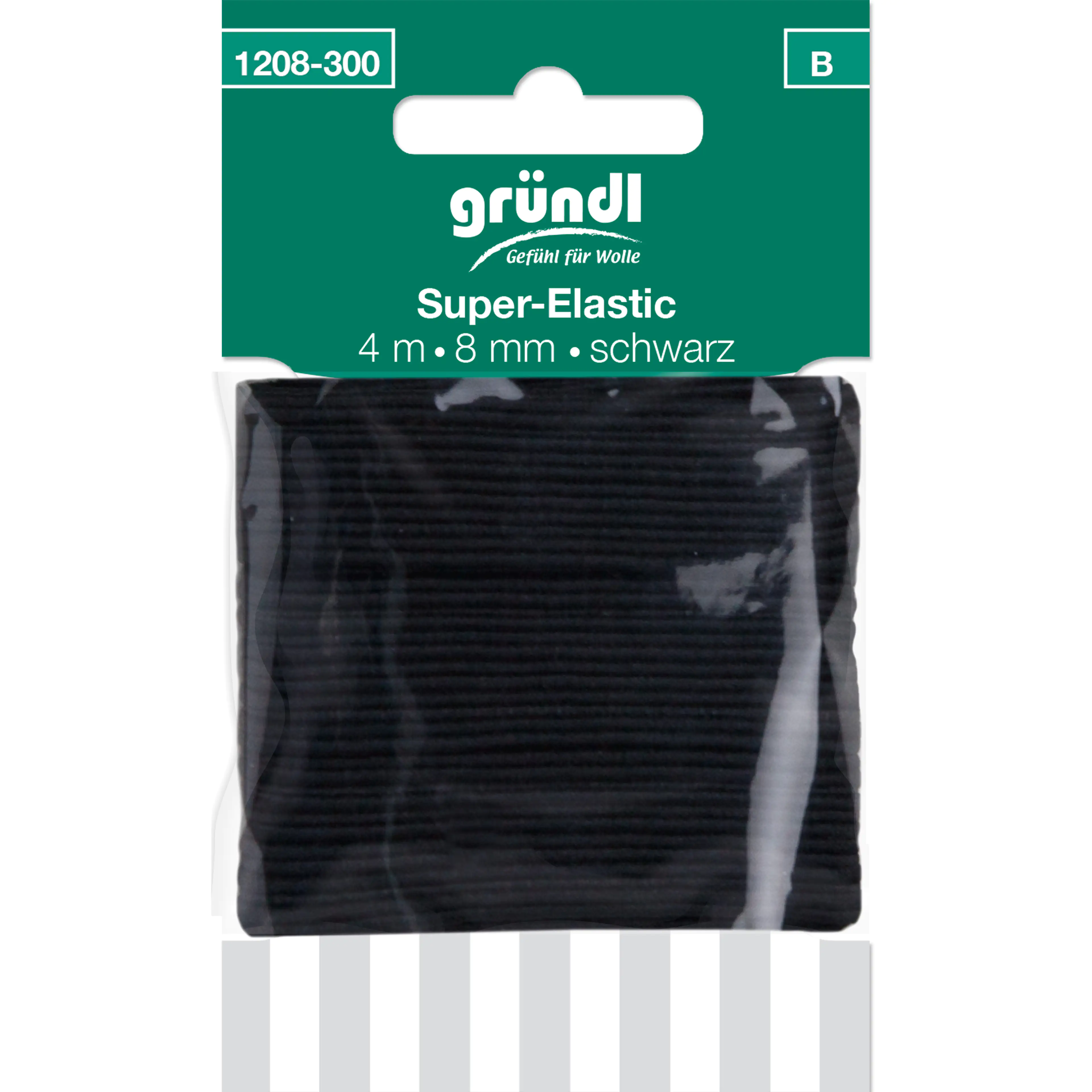 Gründl Super-Elastic schwarz 8 mm x 4 m