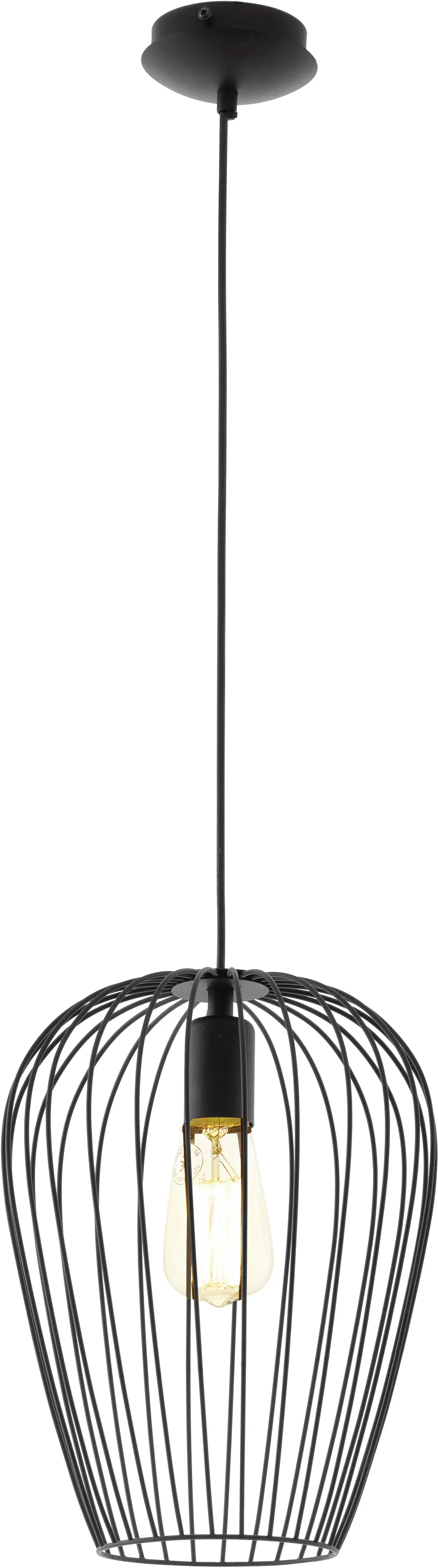 Eglo Pendelleuchte Newtown schwarz Ø 27,5 cm E27, max. 60 W
