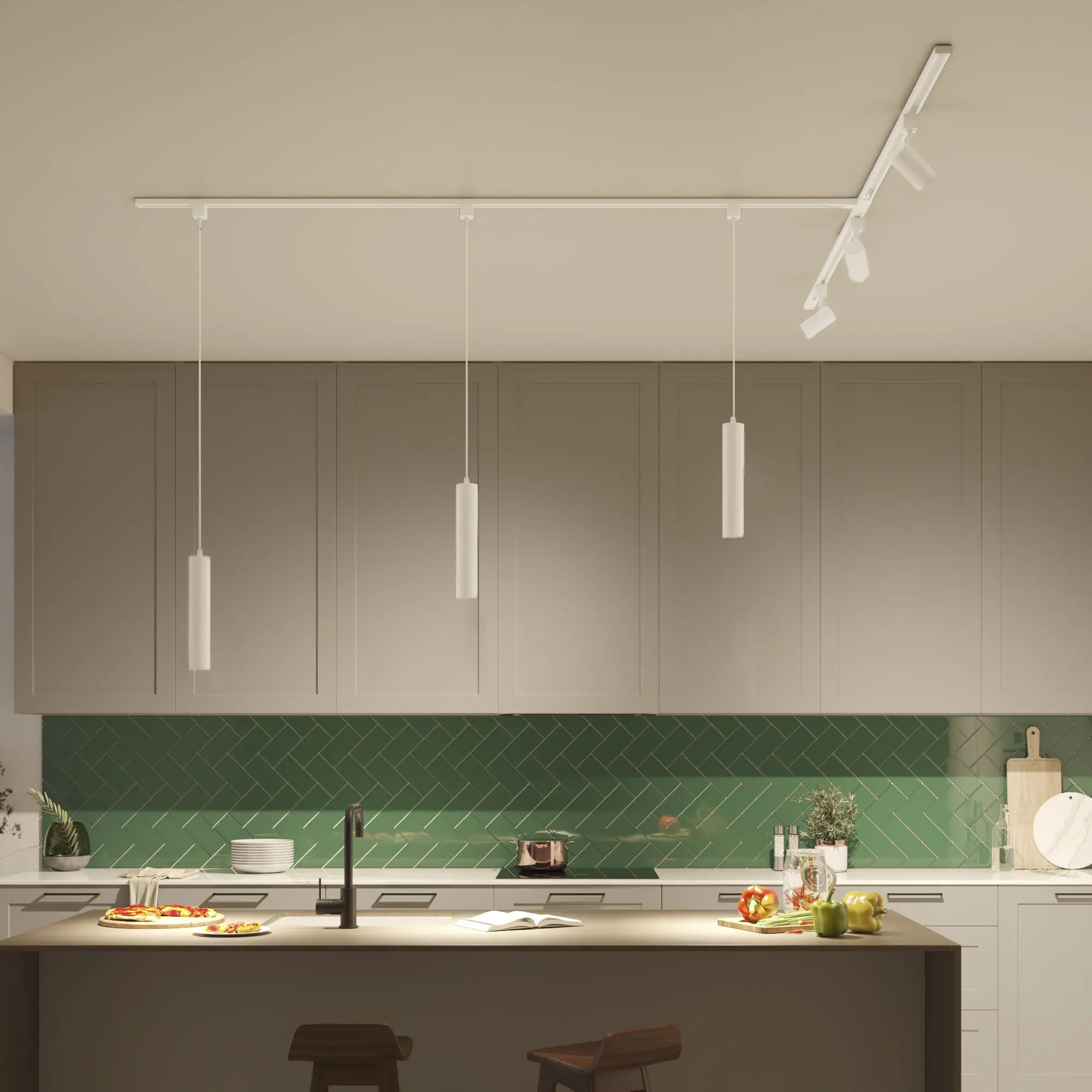 Philips Pendelleuchte 3er Pendel Paxie Easy Link weiß