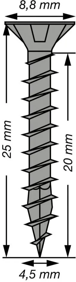 Spax Universalschrauben 4,5 x 25 mm T20 Vollgewinde - 15 Stk. 