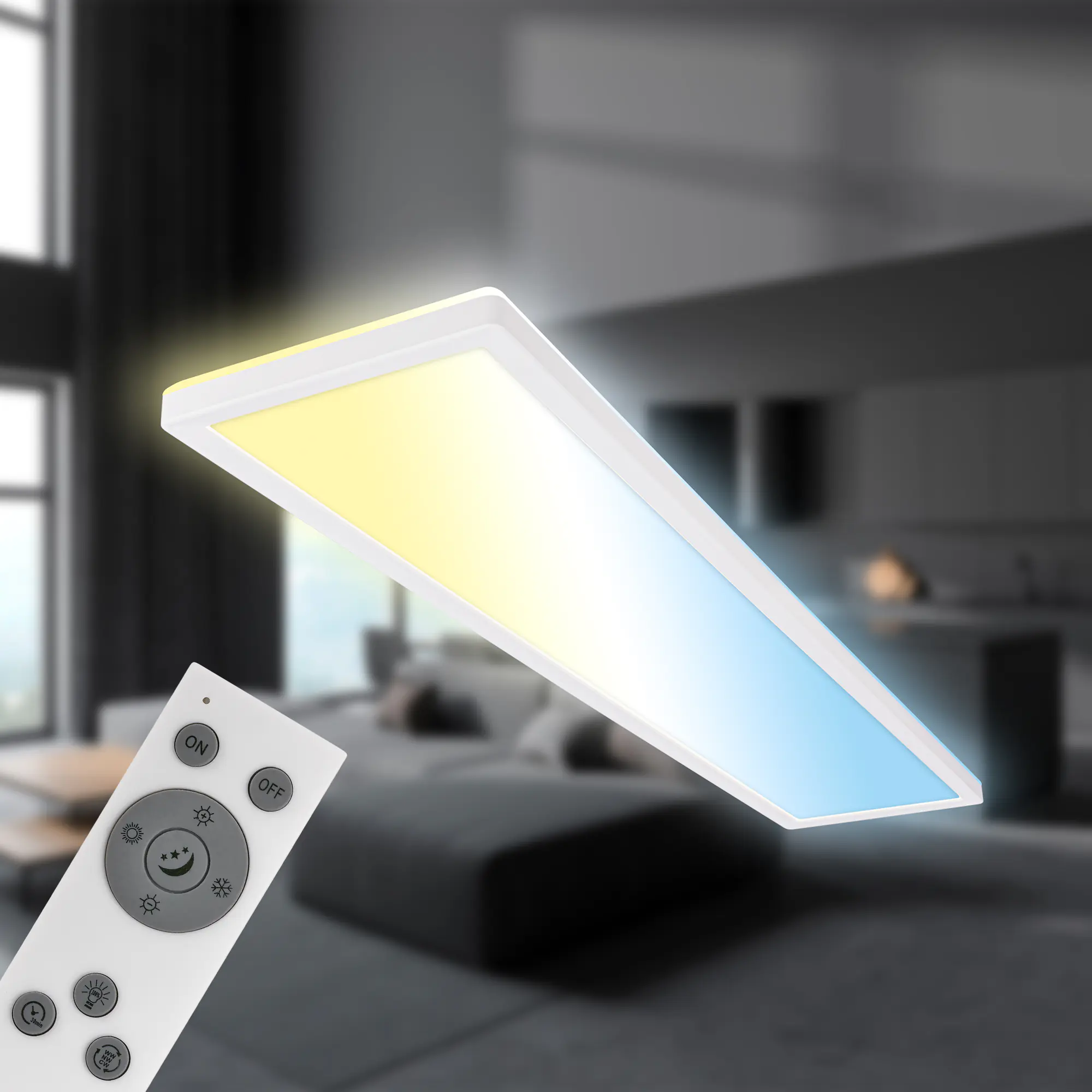 Briloner LED Panel Tava 36W 98x20x3 weiß dimmbar warmweiß-kaltweiß Briloner LED Panel Tava 36W 98x20x3 weiß dimmbar warmweiß-kaltweiß