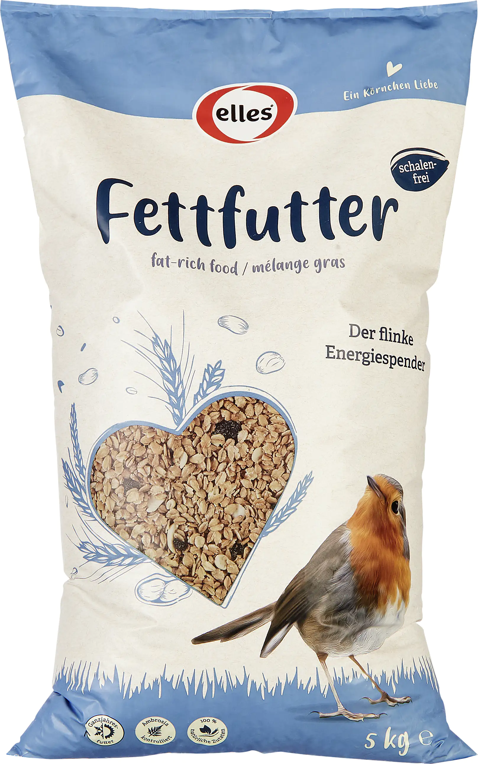 Elles Wildvogelfutter Fettfutter 5 kg Elles Wildvogelfutter Fettfutter 5 kg