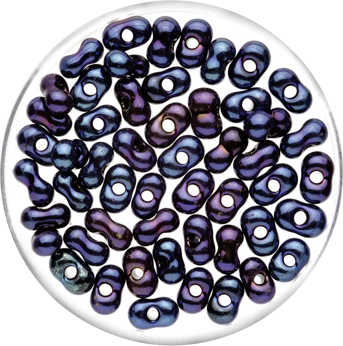 Glorex Farfalle 6,5 mm 17 g, blau irisierend