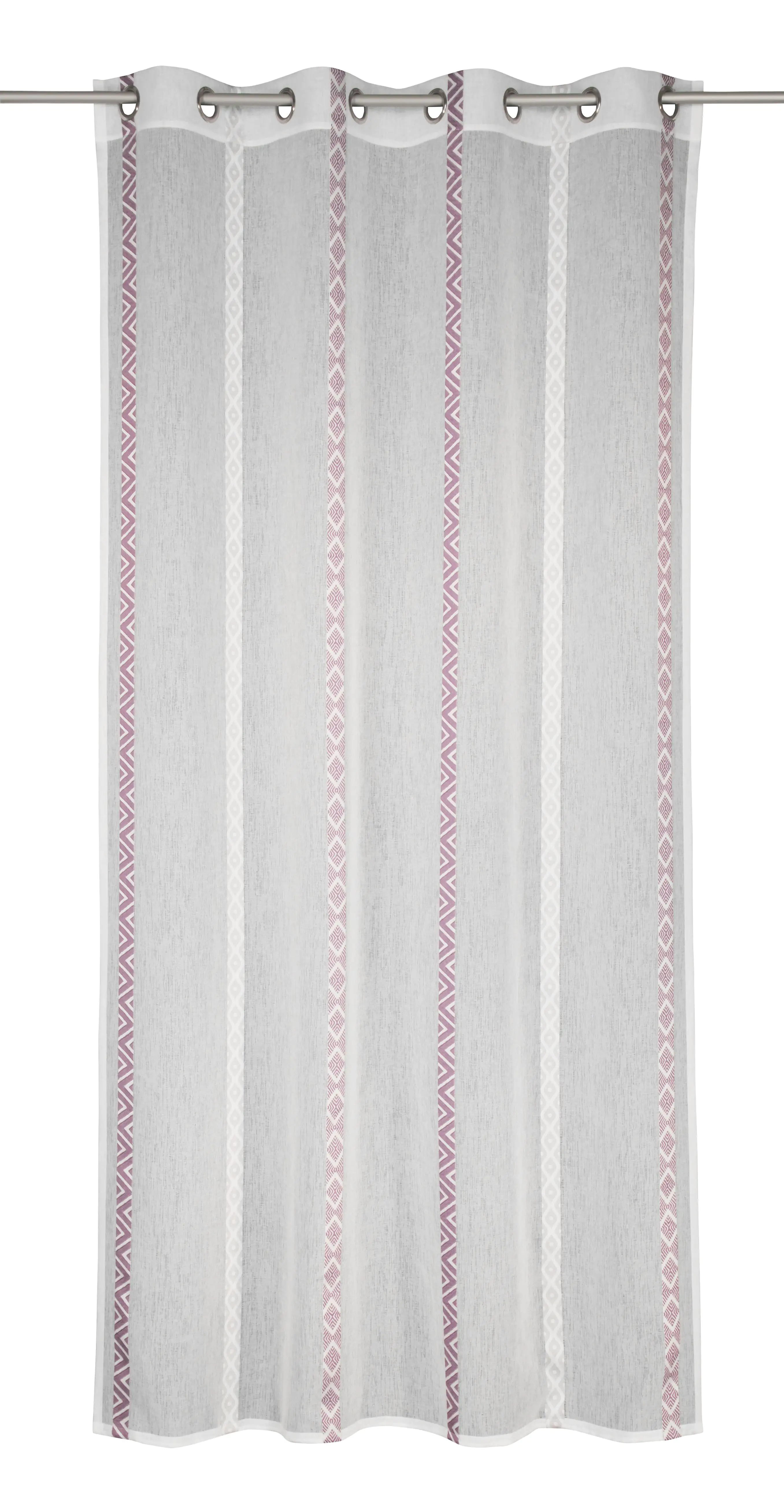 Neusser Collection Ösenschal Grafik rose, 135 x 245 cm