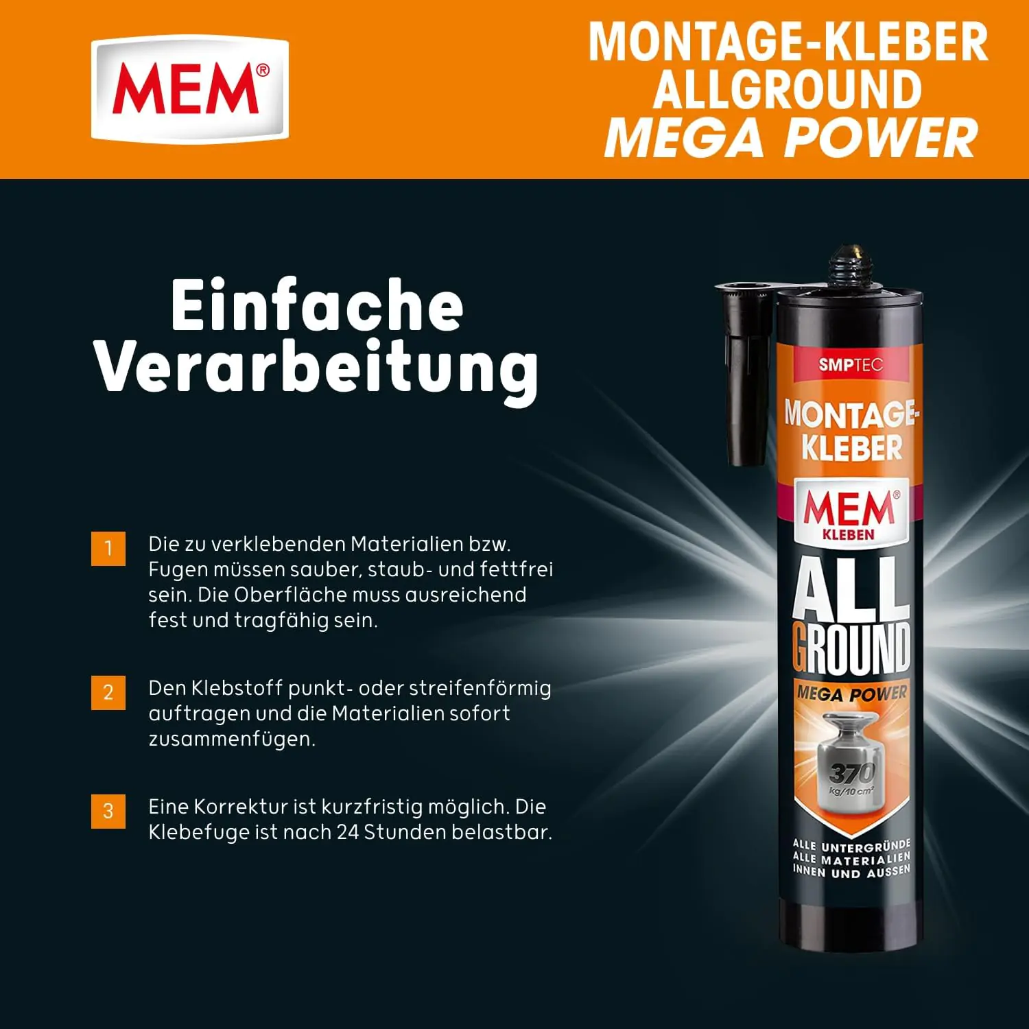 MEM Montagekleber Mega Power 2x 450 g MEM Montagekleber Mega Power 2x 450 g