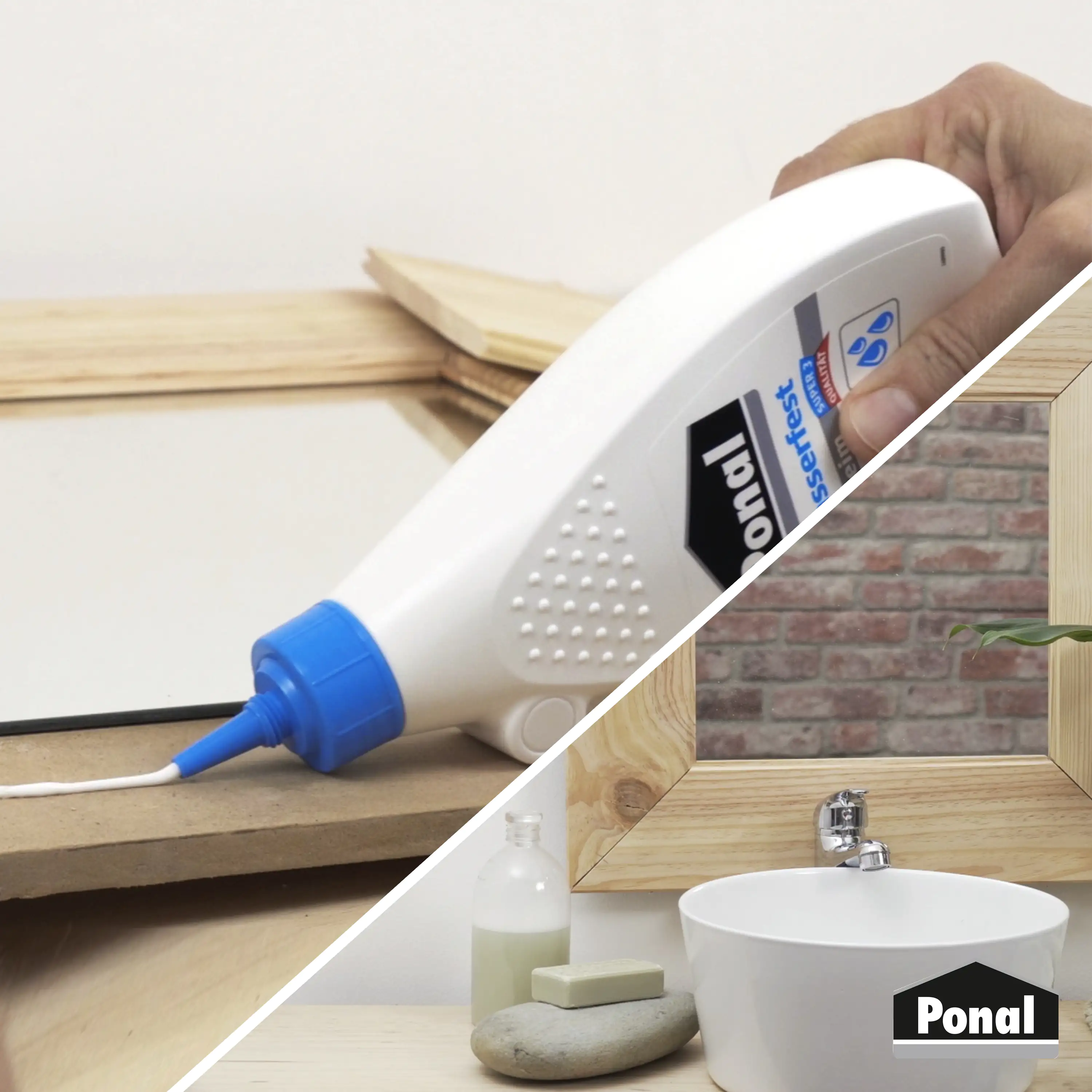 Ponal Holzleim Wasserfest 550 g Flasche, trocknet transparent Ponal Holzleim Wasserfest 550 g Flasche, trocknet transparent