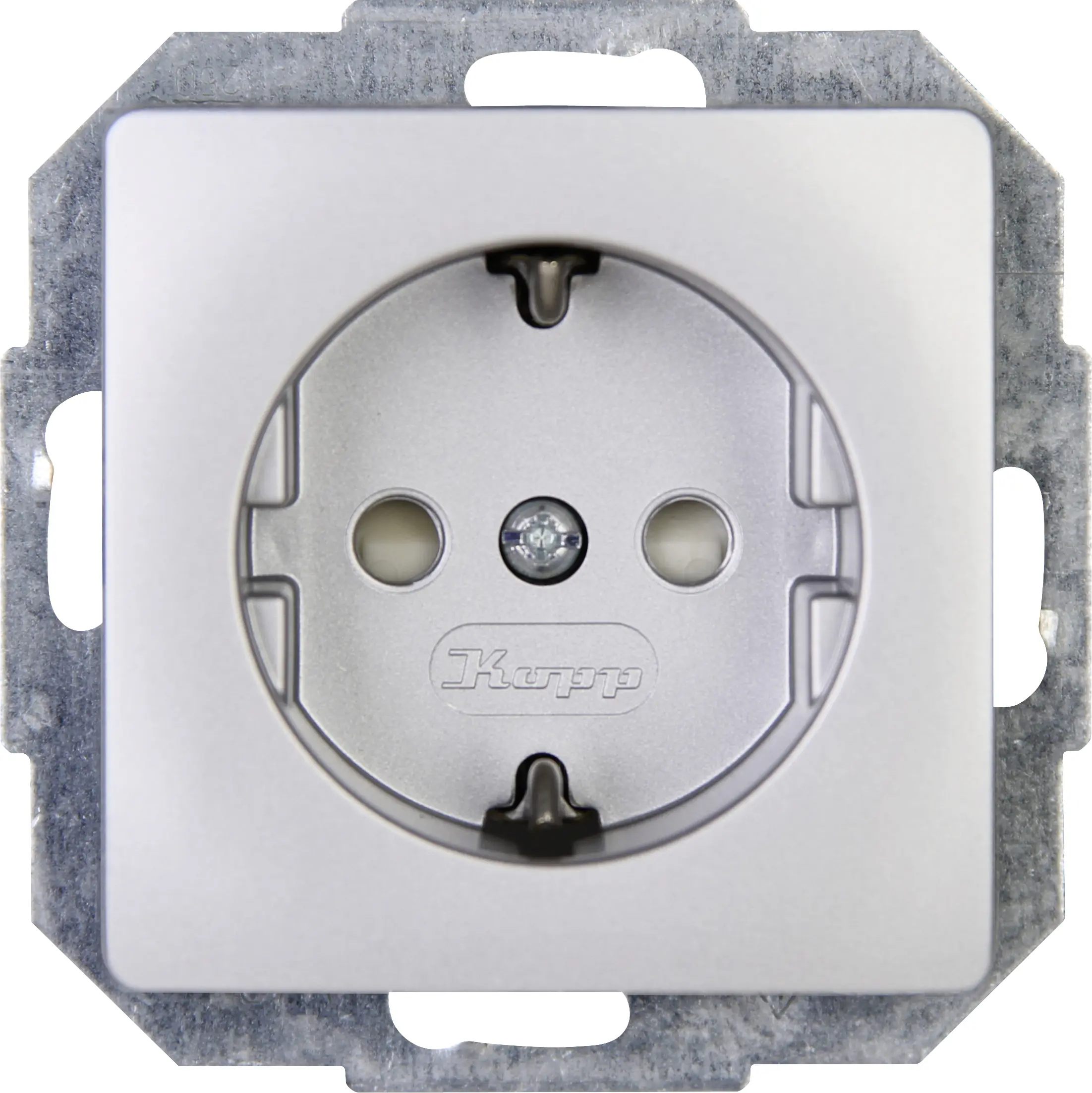 Kopp Schutzkontakt-Steckdose Paris silber, 920620089