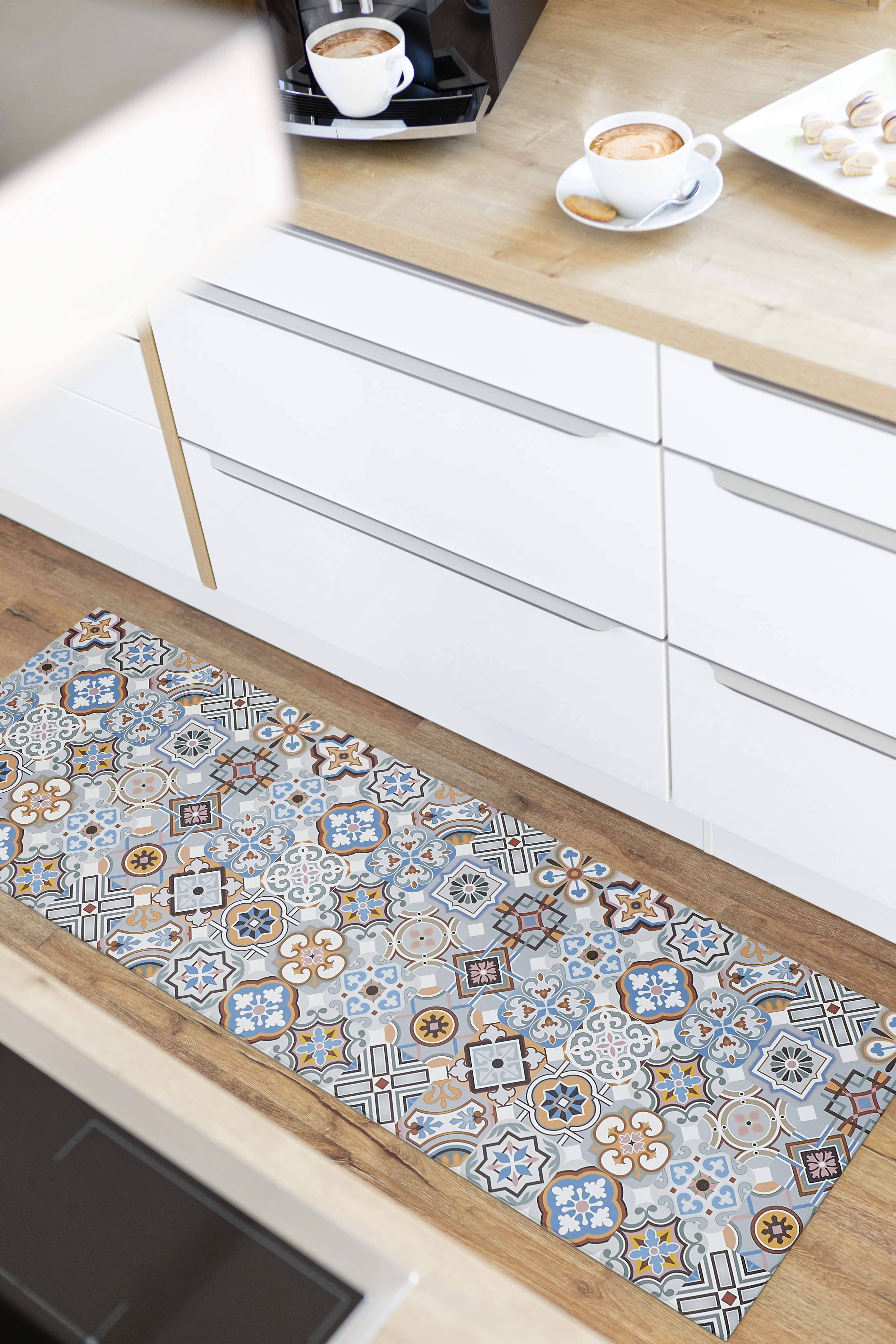 Andiamo Küchenläufer Marrakesch blau-grau, 50 x 150 cm