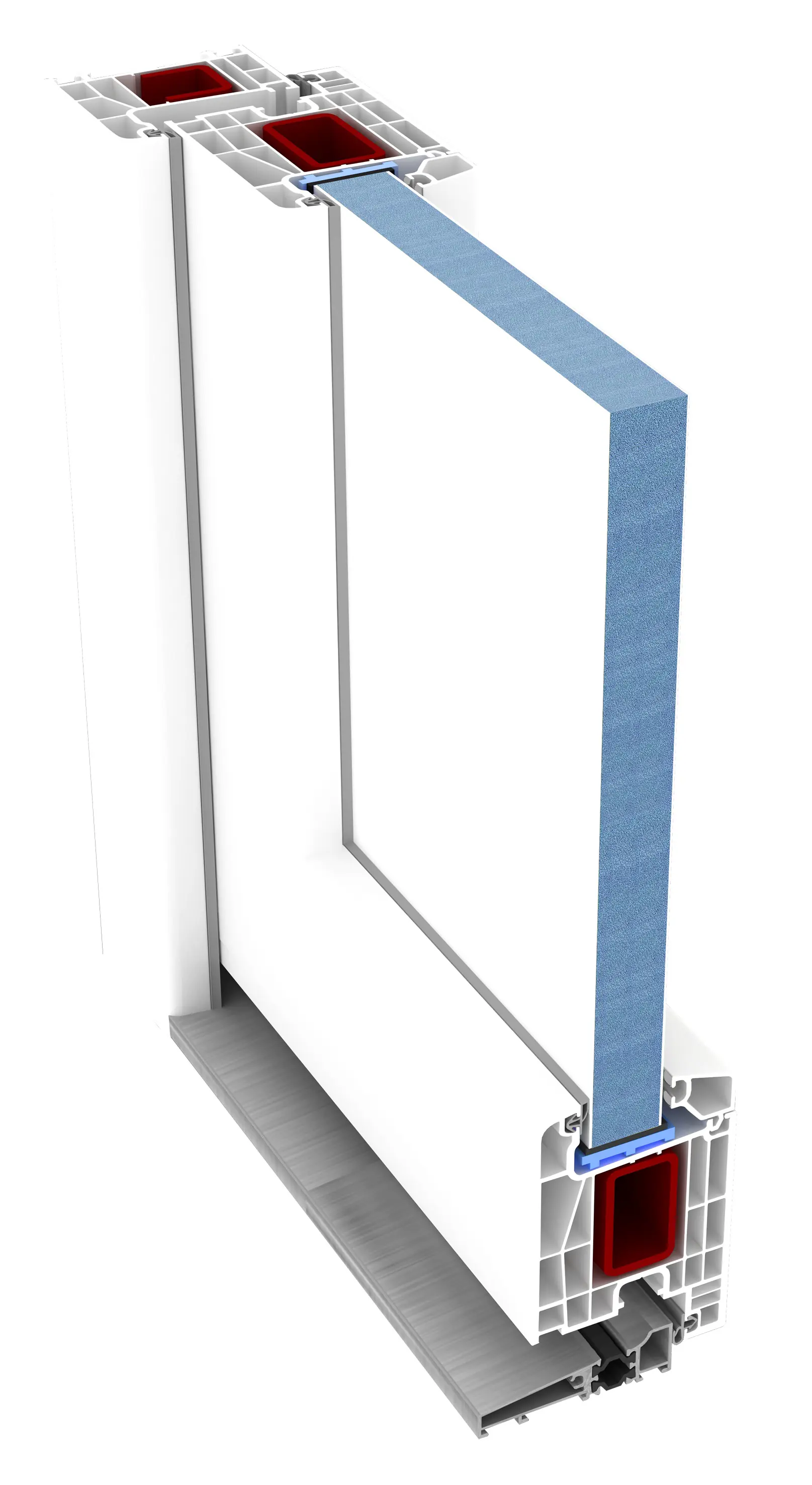 Panto Nebeneinganstür Kunststoff Modell K504 98 x 198 cm DIN links weiß Panto Nebeneinganstür Kunststoff Modell K504 98 x 198 cm DIN links weiß