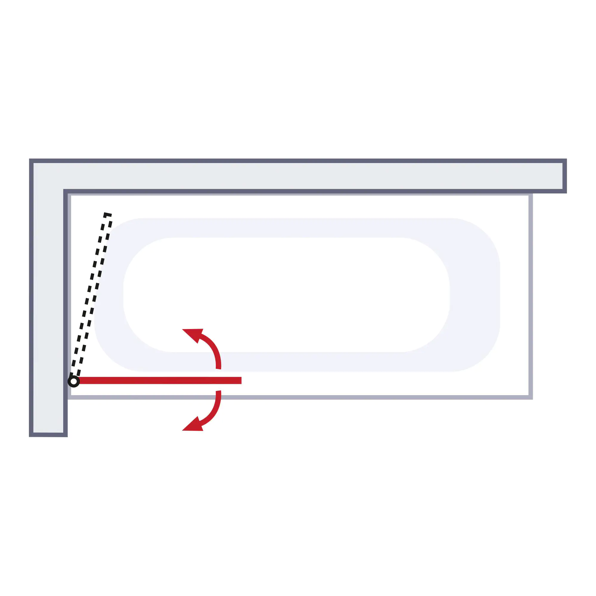 Schulte Badewannenaufsatz D1650 1-tlg. 80,5 x 140 cm