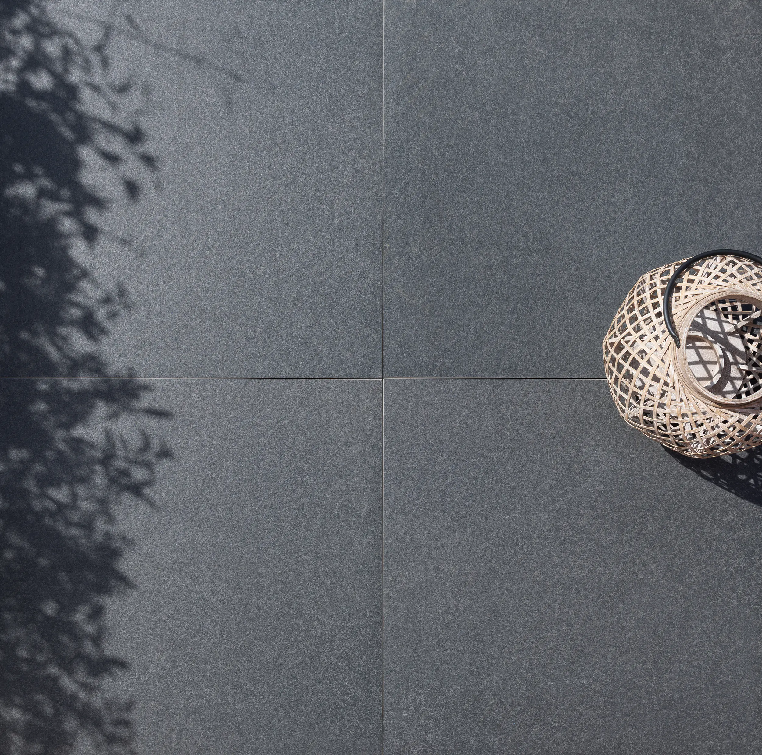 Terrassenplatte Feinsteinzeug Basalt Stone 60 x 60 x 3 cm grau Terrassenplatte Feinsteinzeug Basalt Stone 60 x 60 x 3 cm grau