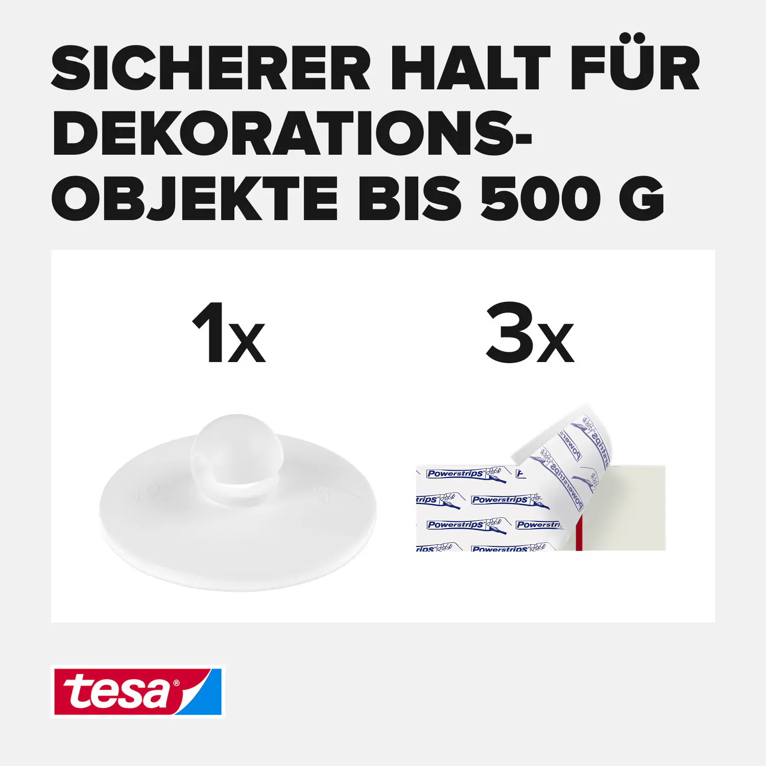 tesa Deckenhaken Traglast 0,5 kg