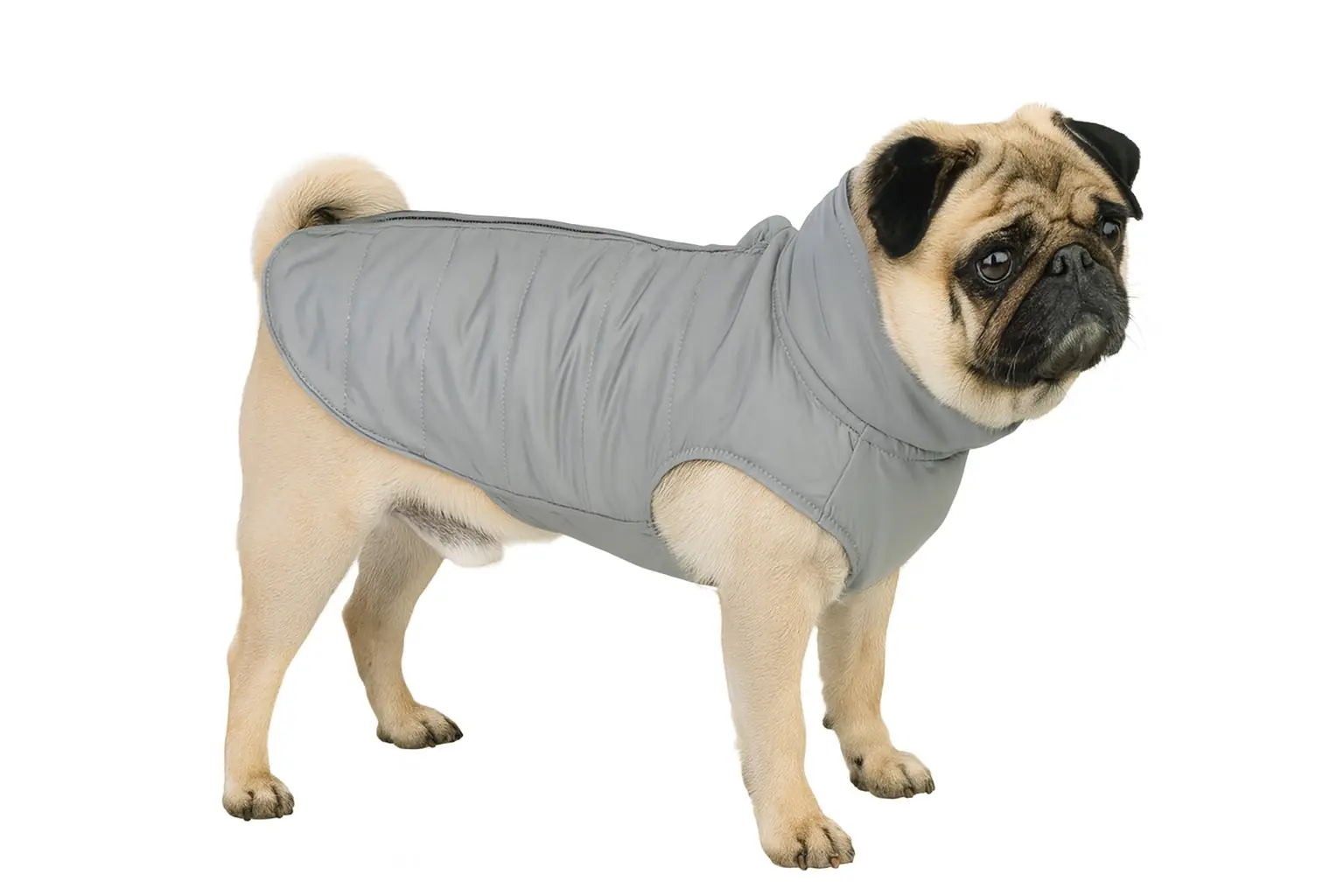 Nobby Hundemantel Full Reflect silber