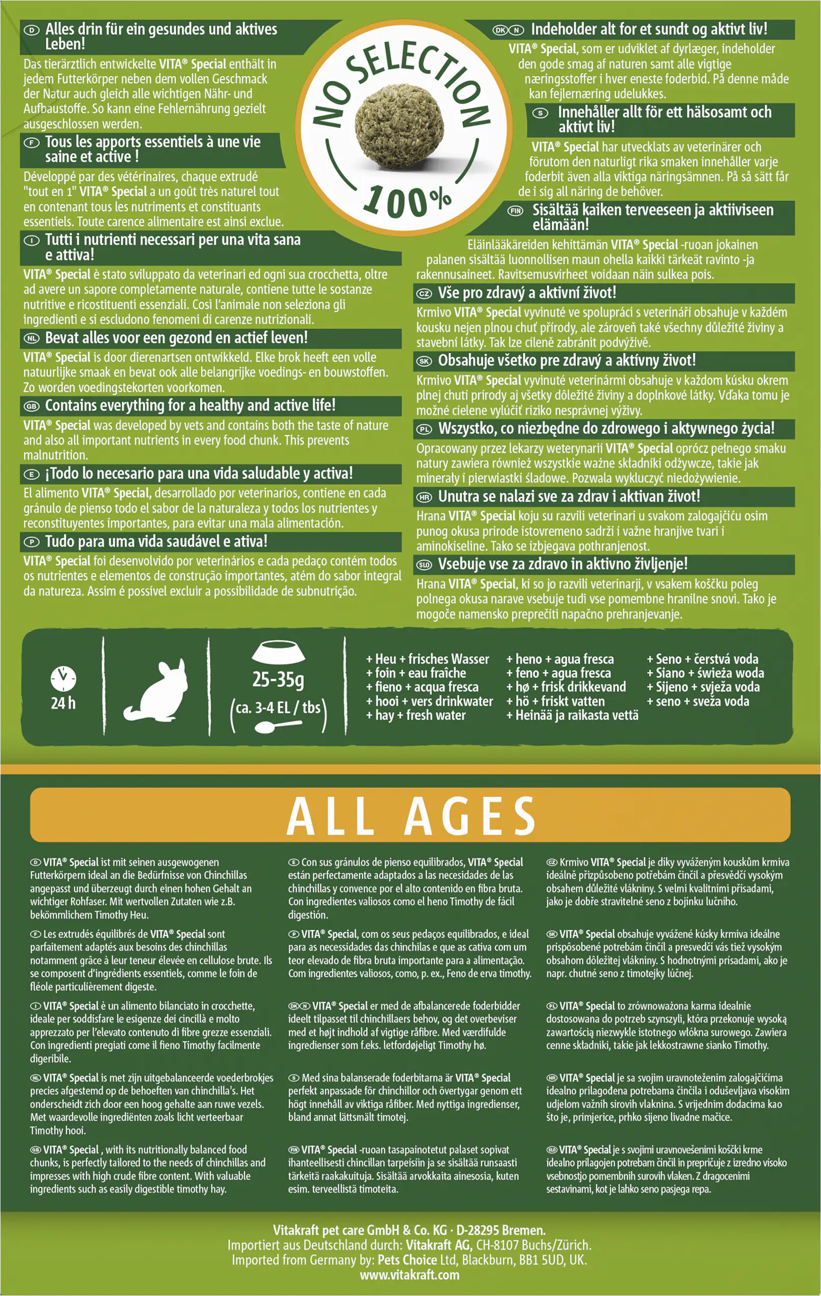 Vitakraft VITA® Special All Ages CH 600 g