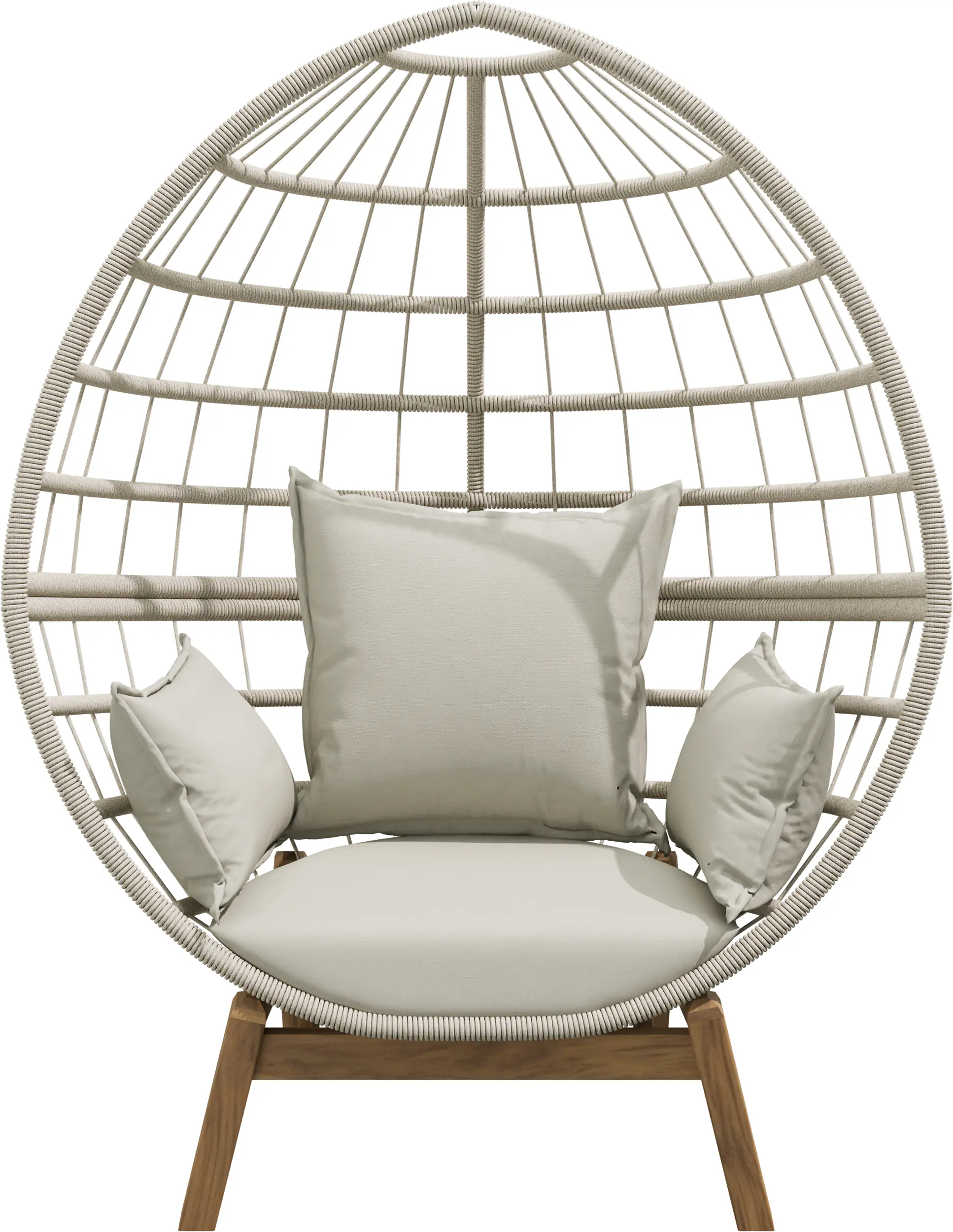 Primaster Loungesessel Stahl Salo inkl. Kissen beige