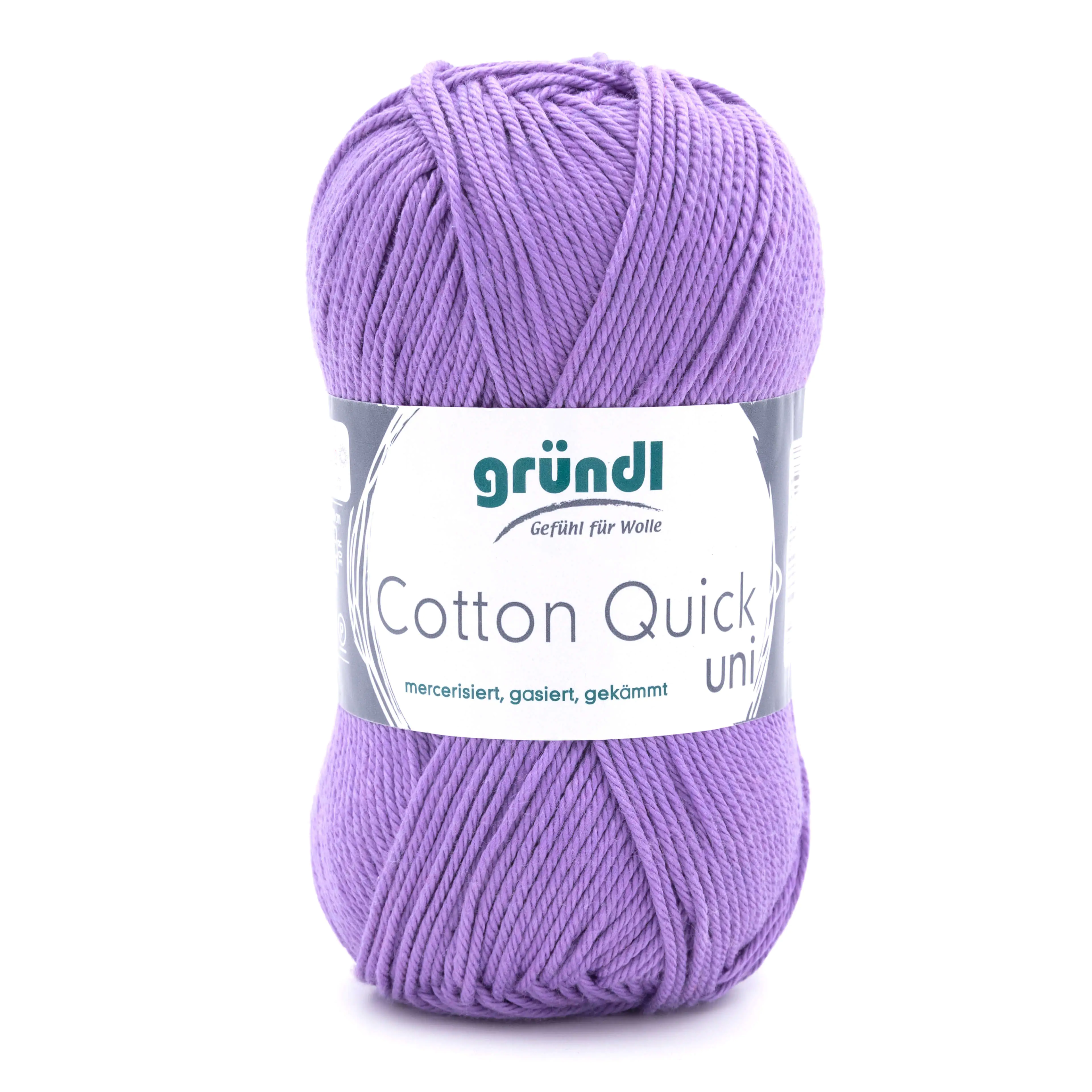 Gründl Wolle Cotton Quick 50 g uni lavendel