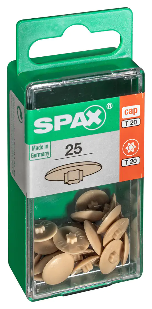 Spax Abdeckkappen beige zum stecken - 25 Stk. Spax Abdeckkappen beige zum stecken - 25 Stk.