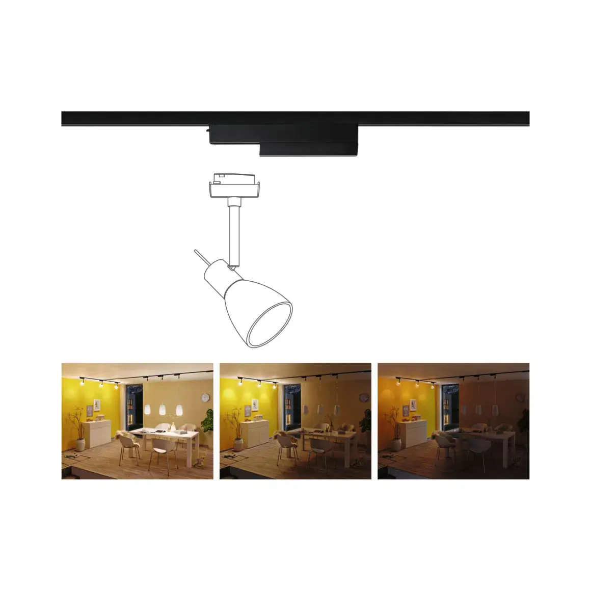 Paulmann U-Rail ZigBee Adapter Single Adapter II, 20W, schwarz matt Paulmann U-Rail ZigBee Adapter Single Adapter II, 20W, schwarz matt