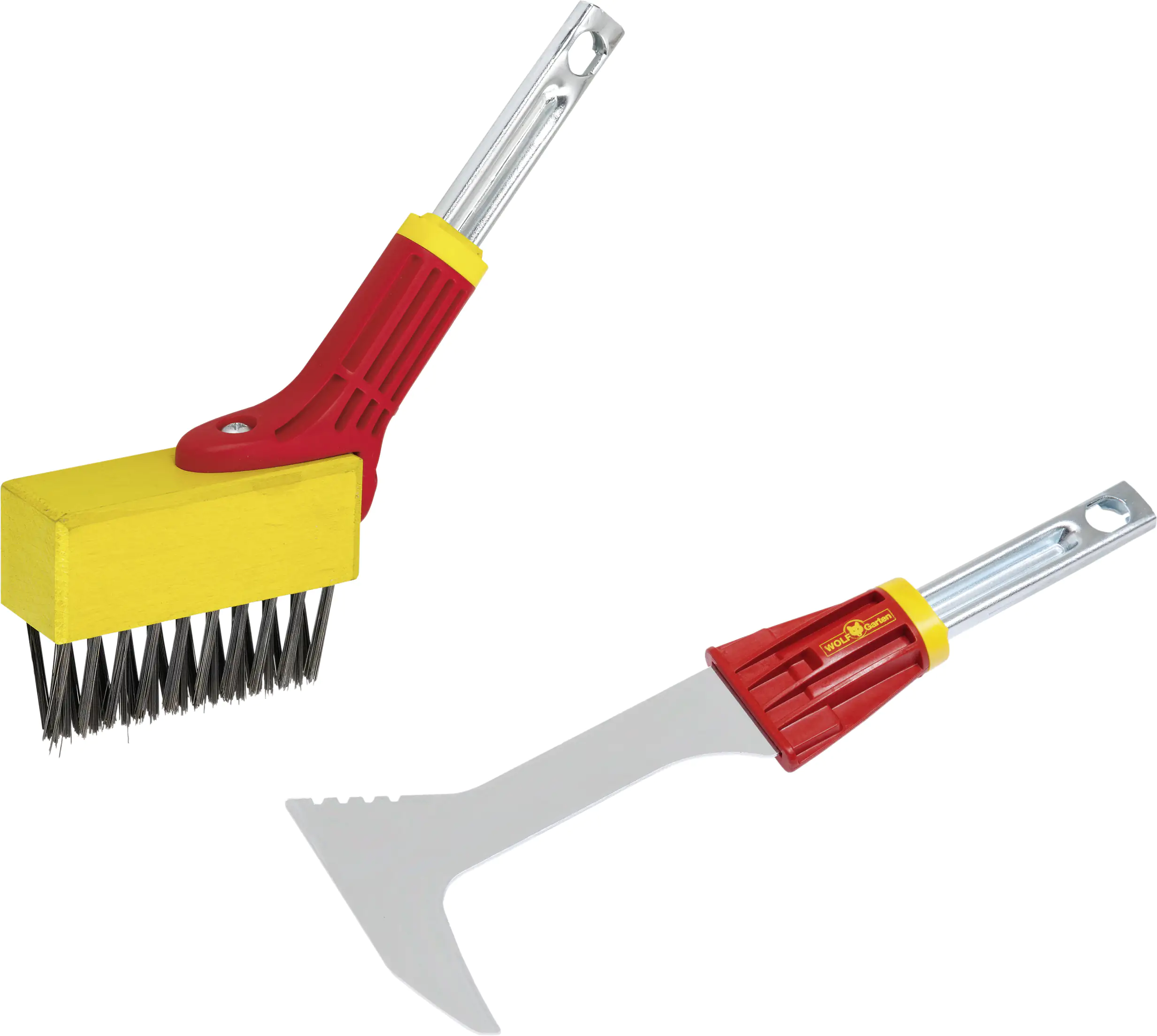 Wolf Garten Fugenbürste und Fugenkratzer FB-M+FK-M+ZM140 inkl. Eschenstiel