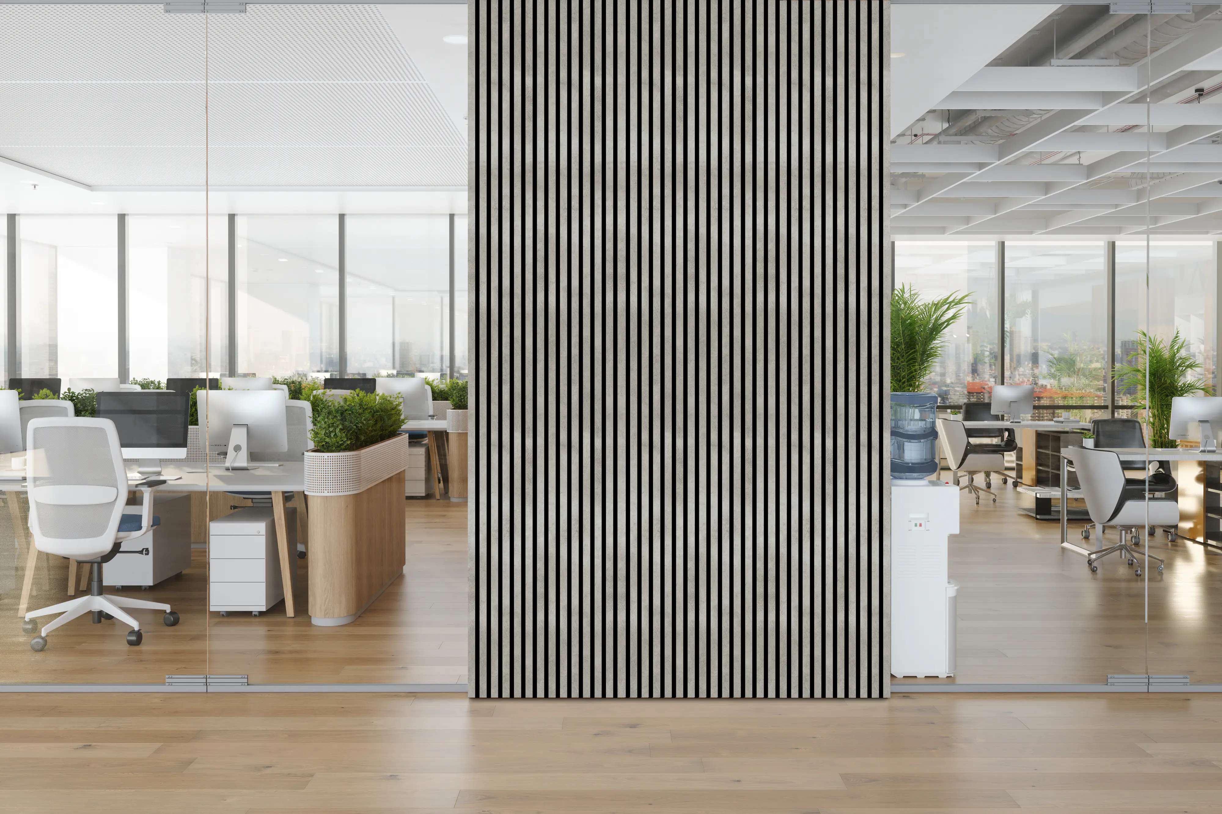 Neuhofer Abschlussleiste für Akustikpaneele 275 x 5,3 x 1,8 cm beton Dekor 