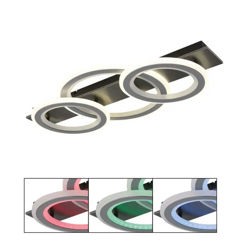 Globo Deckenleuchte Jayden 73 x 37 cm schwarz CCT