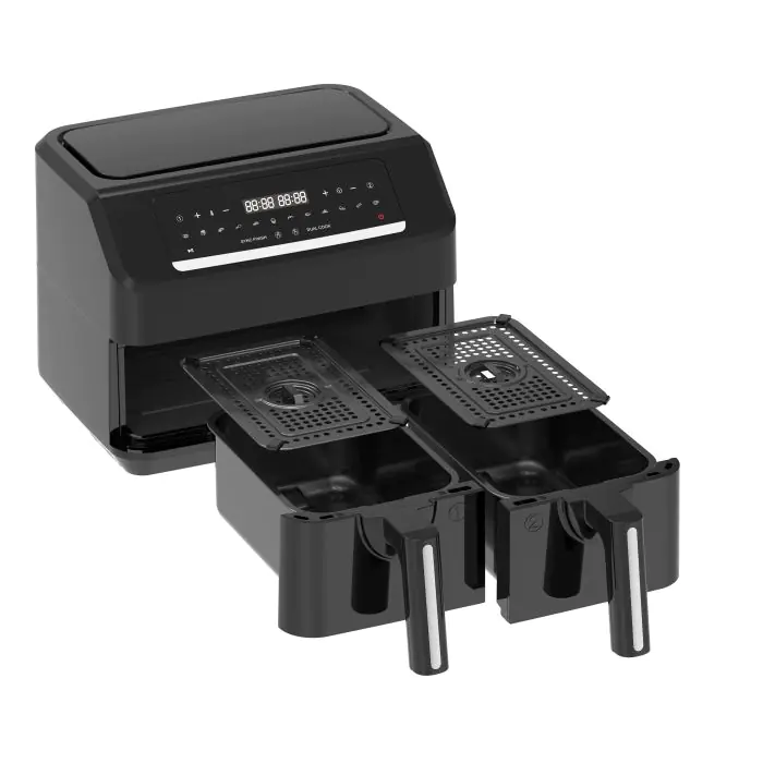 Emerio Doppel-Heißluftfritteuse AF-130376.1, 2x 3,6 L, 2400 Watt