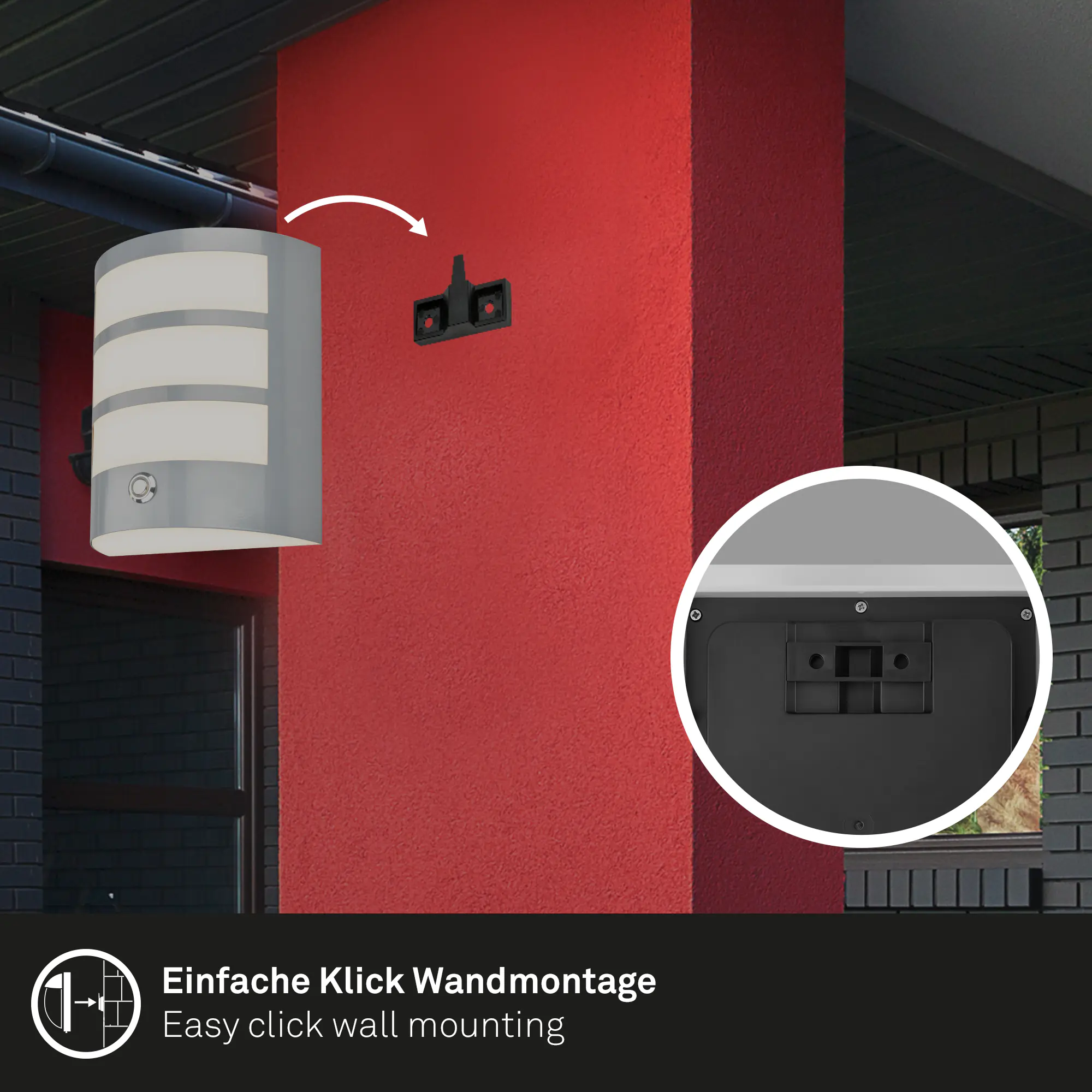 Briloner LED Akku-Außenwandleuchte 5,8W weiß Bewegungssensor warmweiß Briloner LED Akku-Außenwandleuchte 5,8W weiß Bewegungssensor warmweiß