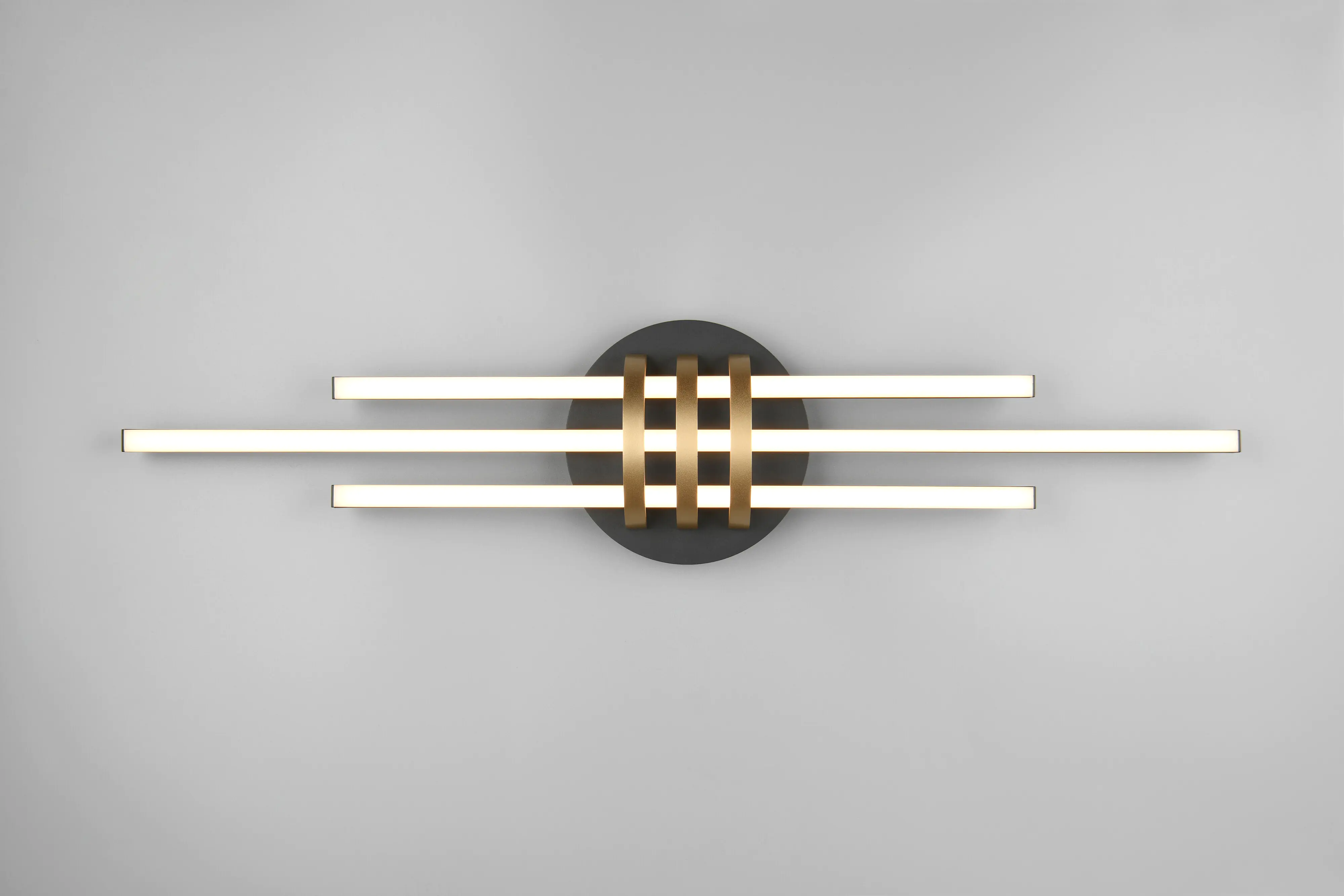 Trio Leuchten LED Deckenleuchte Cinto 25W schwarz, gold