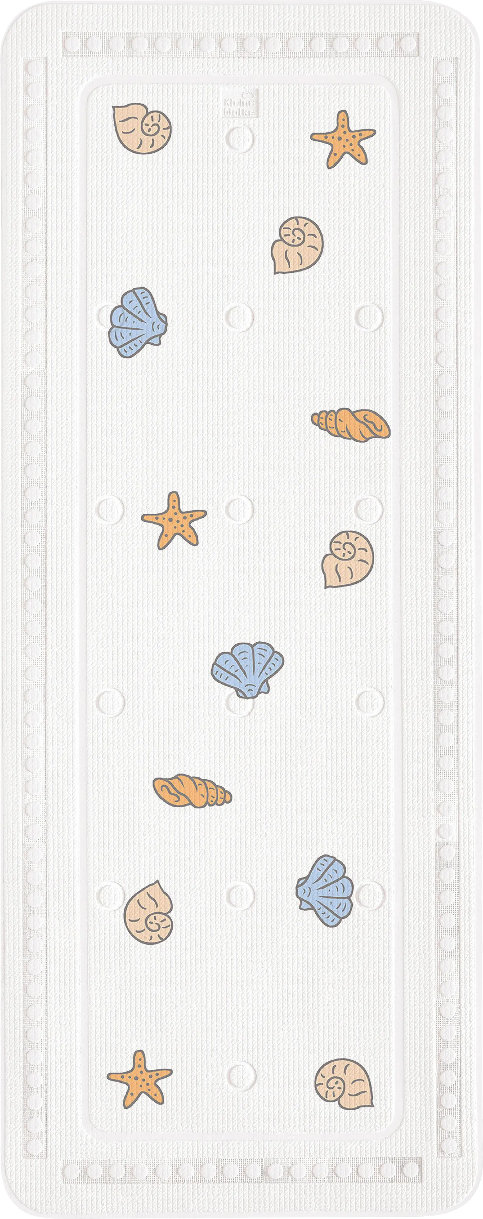 Kleine Wolke Wanneneinlage PVC Muscheln 36 x 92 cm weiß