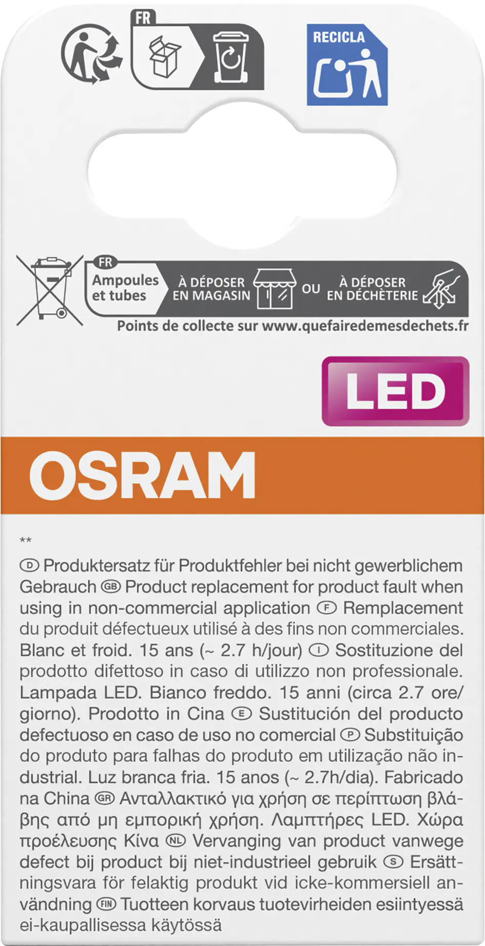 Osram LED Leuchtmittel GU10 Star PAR16 36° 2,4W kaltweiß
