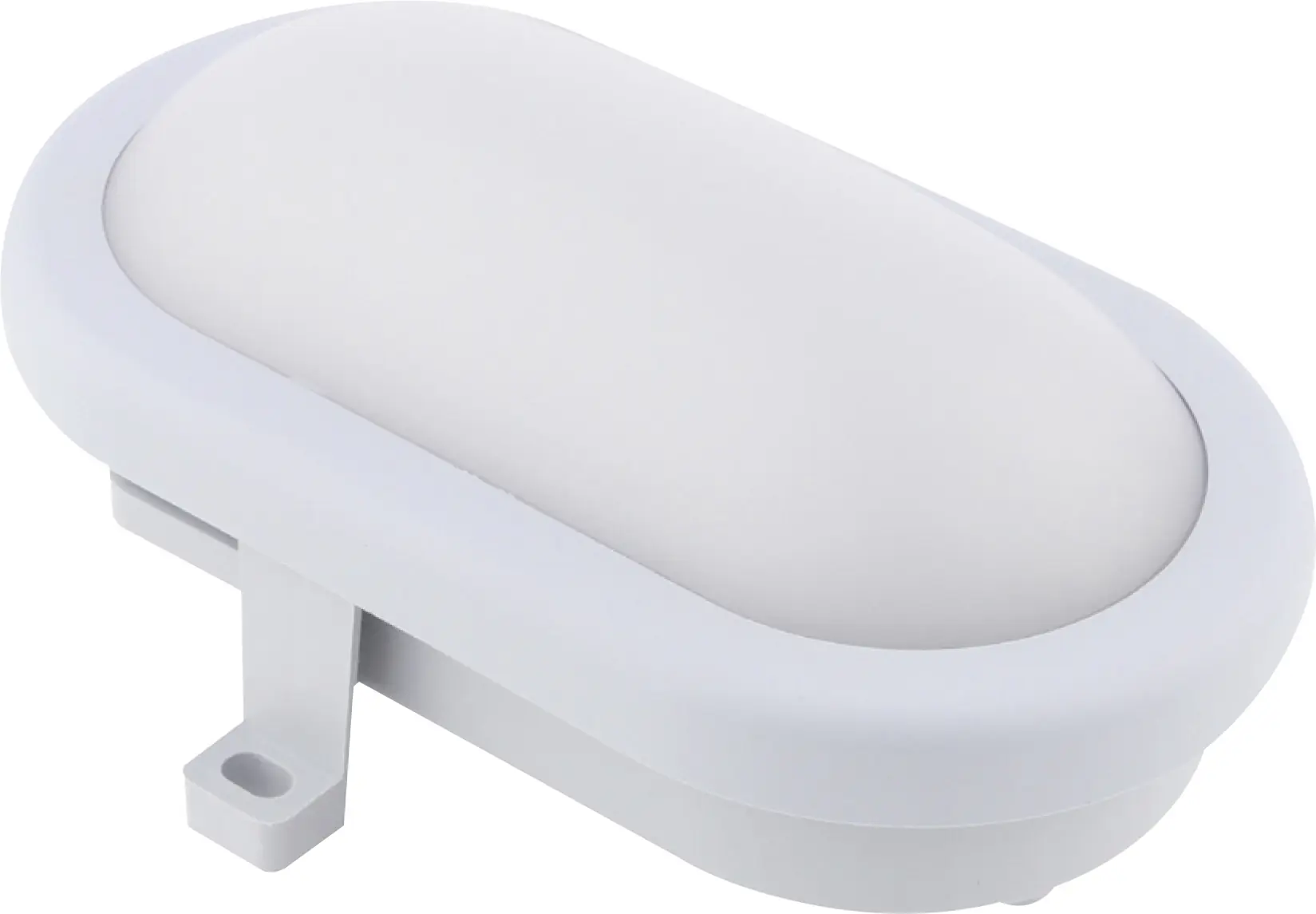 LED Ovalleuchte 5,5 W grau, 16,5 x 11,5 cm, IP 54