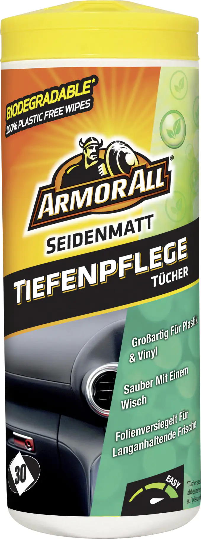 Armor All Kunststoffpflegetücher-Box seidenmatt 30 Tücher Armor All Kunststoffpflegetücher-Box seidenmatt 30 Tücher