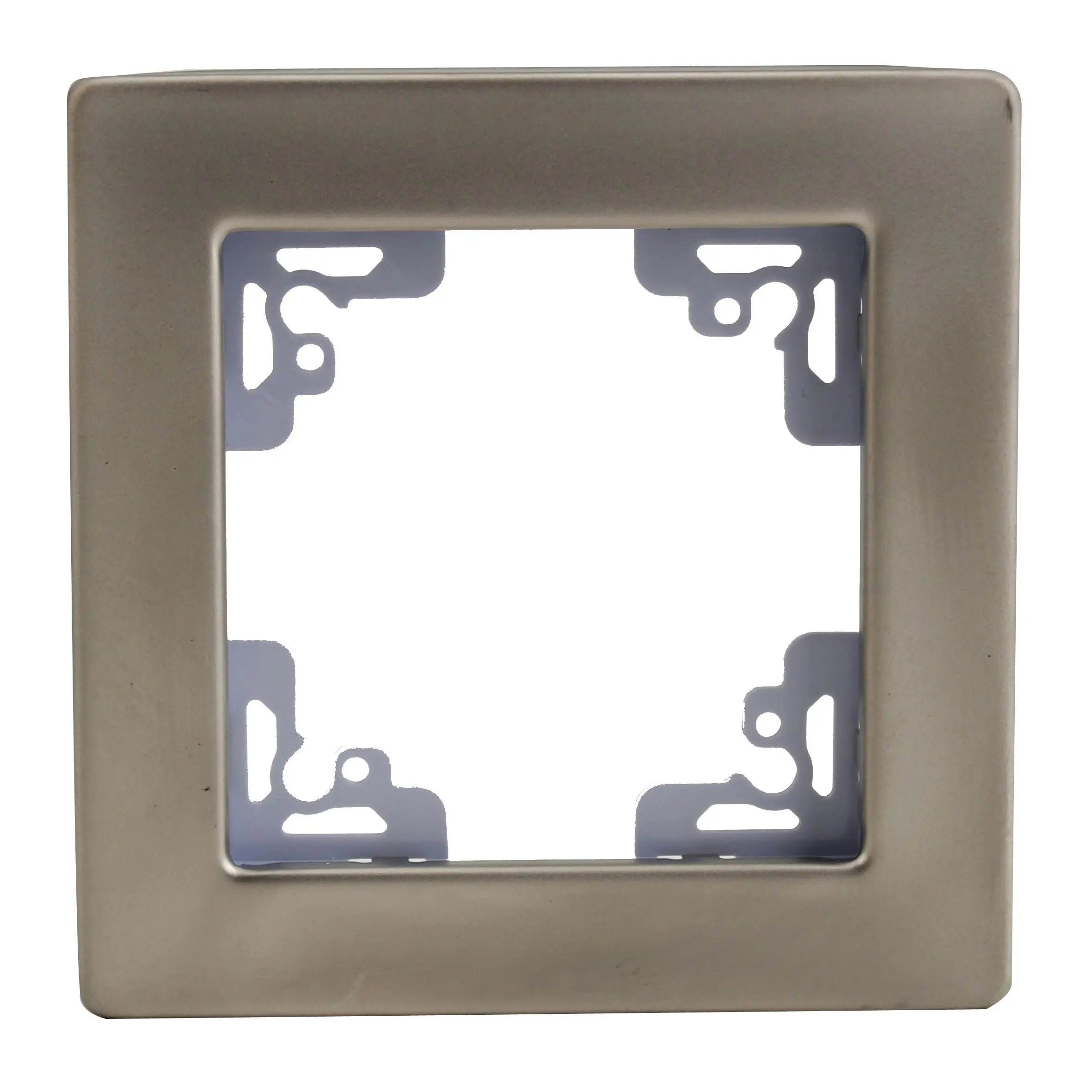 Unitec Abdeckrahmen Melbourne 1-fach aluminium Unitec Abdeckrahmen Melbourne 1-fach aluminium