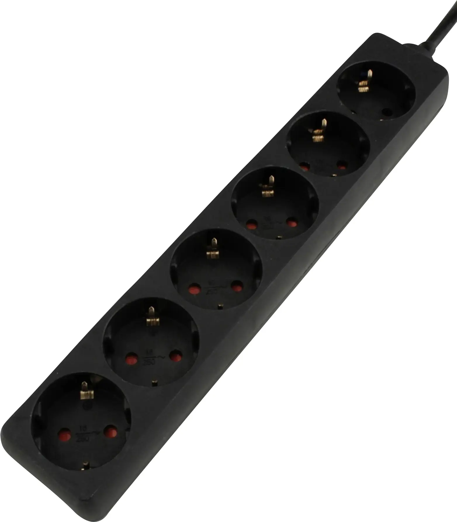 Unitec Steckdosenleiste 6-fach 1,4m mit Berührungsschutz, schwarz Unitec Steckdosenleiste 6-fach 1,4m mit Berührungsschutz, schwarz