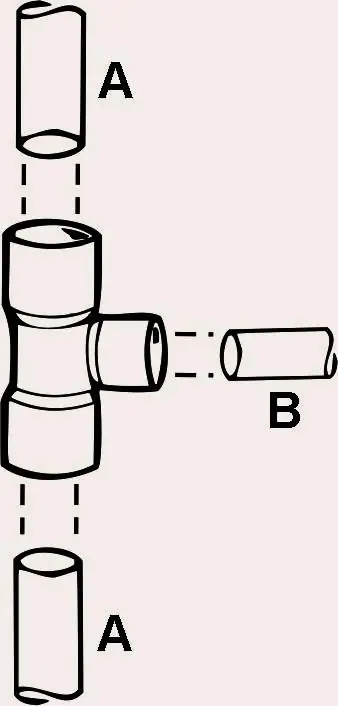 Cornat Löt-T-Stück Fitting Ø 22 /Ø 18 mm