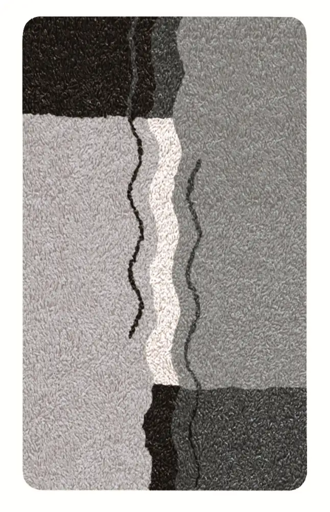 Kleine Wolke Badteppich Vanessa platin, 70 x 120 cm