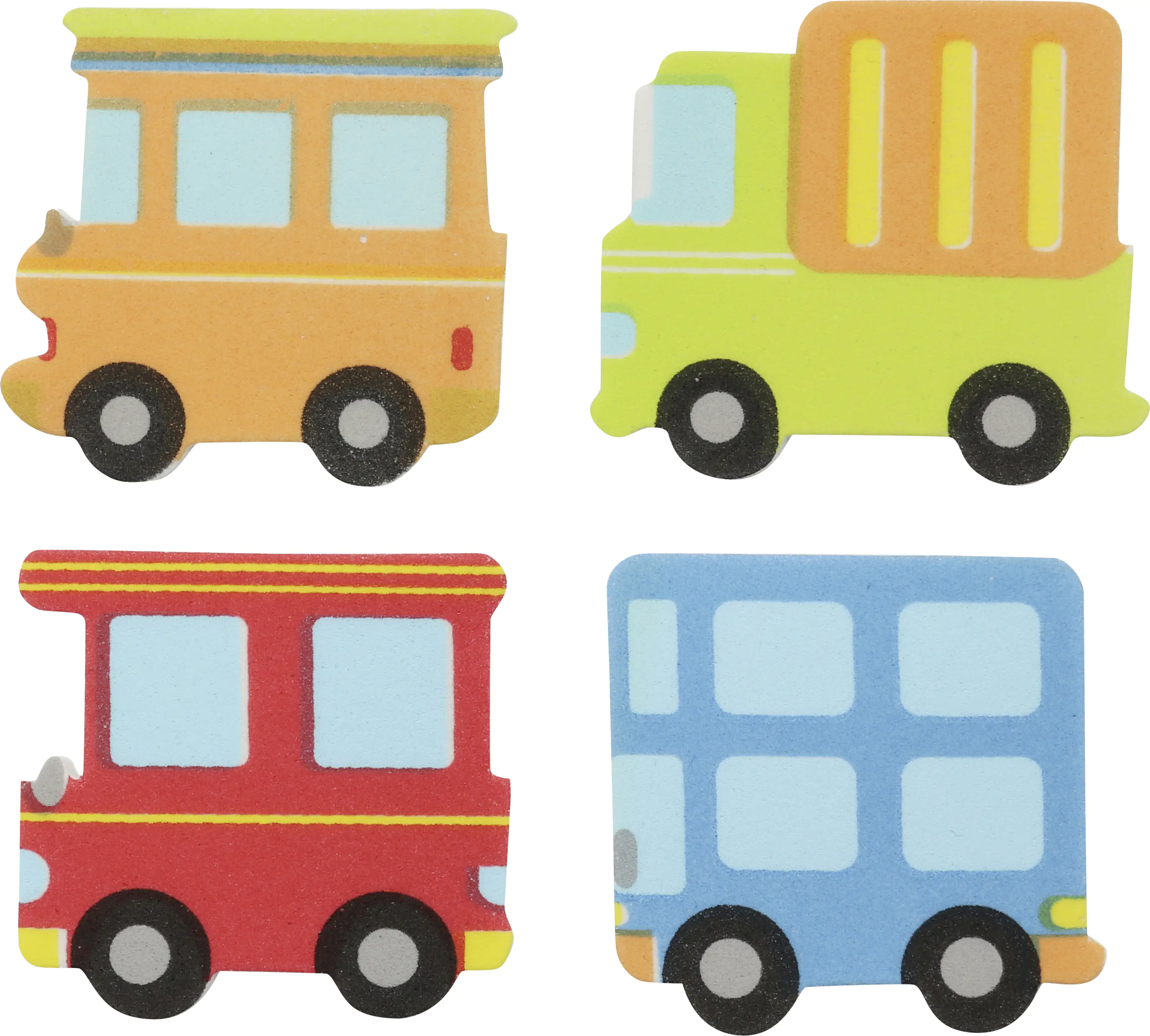 Glorex Moosgummi Sticker Autos selbstklebend , 39 Stück