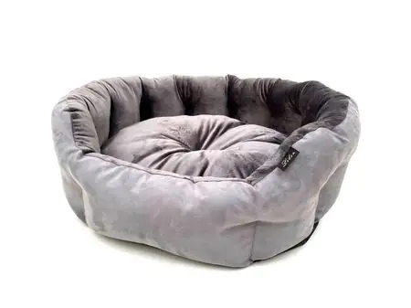 Lebon Hundebett Valentin 75 x 65 x 25 cm rund grau Lebon Hundebett Valentin 75 x 65 x 25 cm rund grau