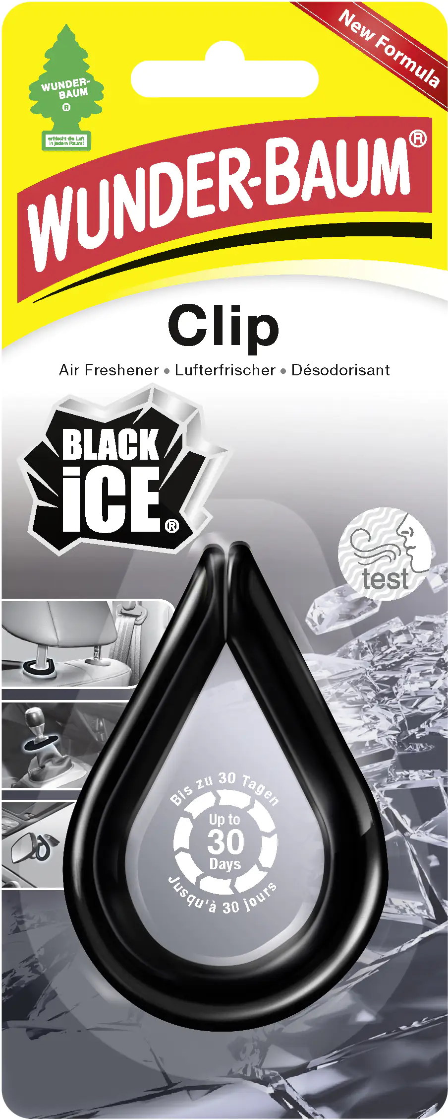 7612720841042 Wunderbaum Lufterfrischer Clip Black Ice