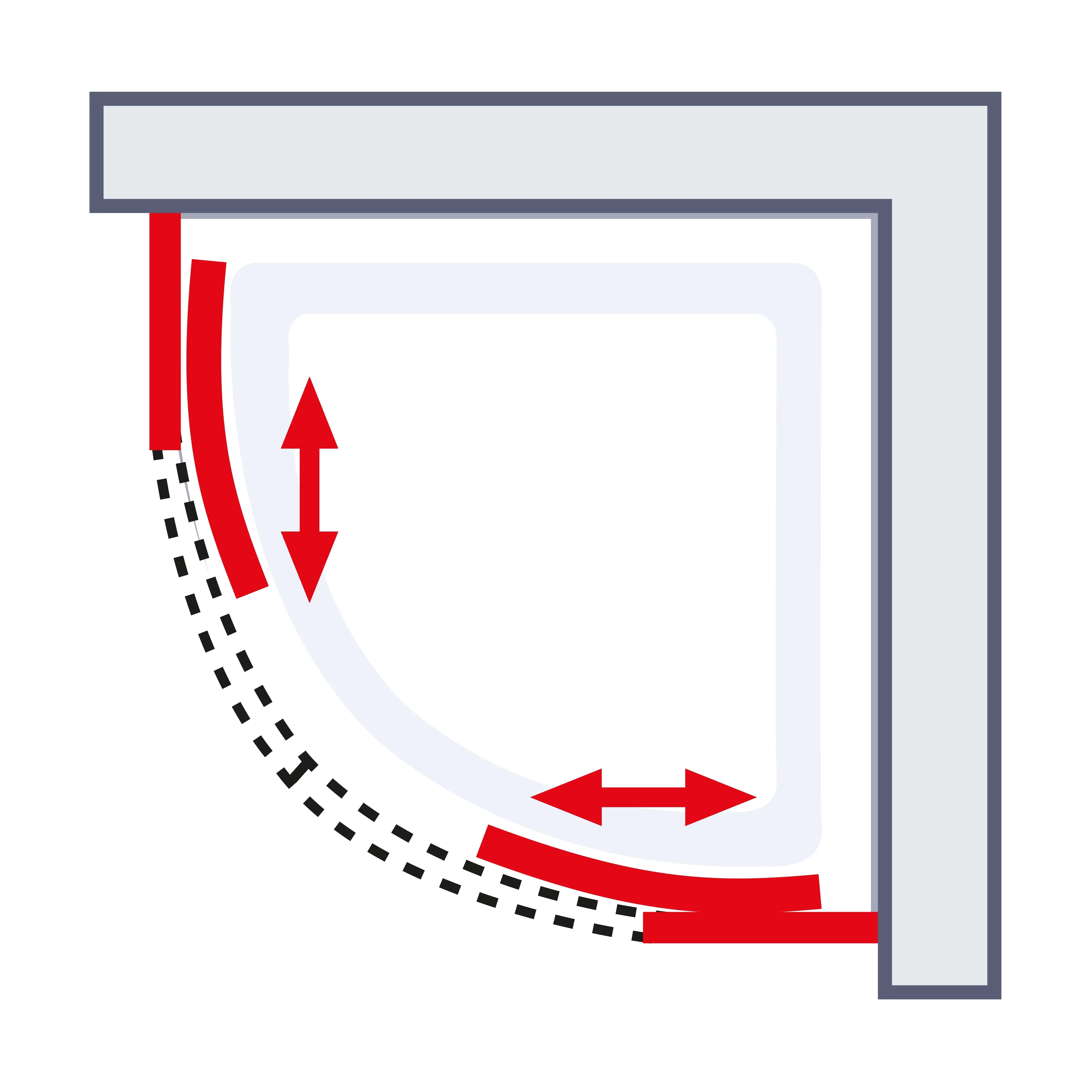 Schulte Runddusche mit Schiebetür 90 x 90 x 190 cm Sunny mattschwarz
