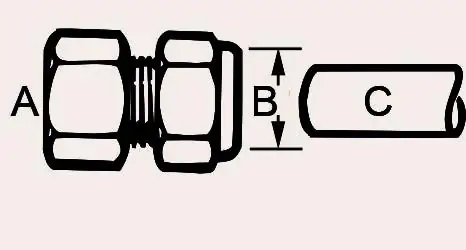 Cornat Quetschverschraubung 9,53 mm (3/8 ") / verchromt