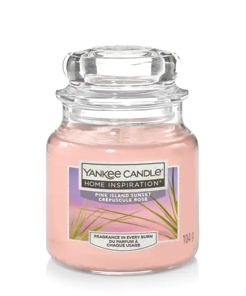Yankee Candle Duftkerze Kleines Glas Pink Island Sunset 104 g, rosa