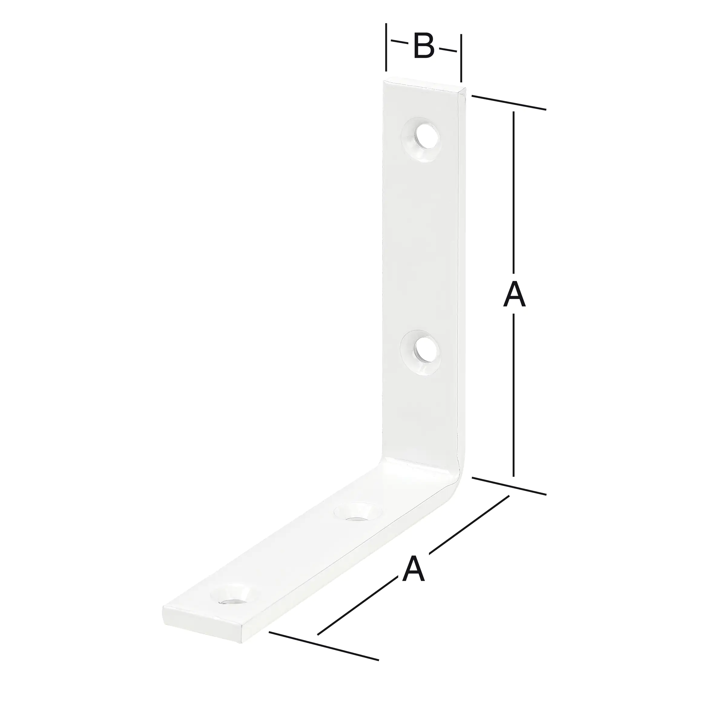 Vormann Starke Winkel weiß 100 x 20 mm
