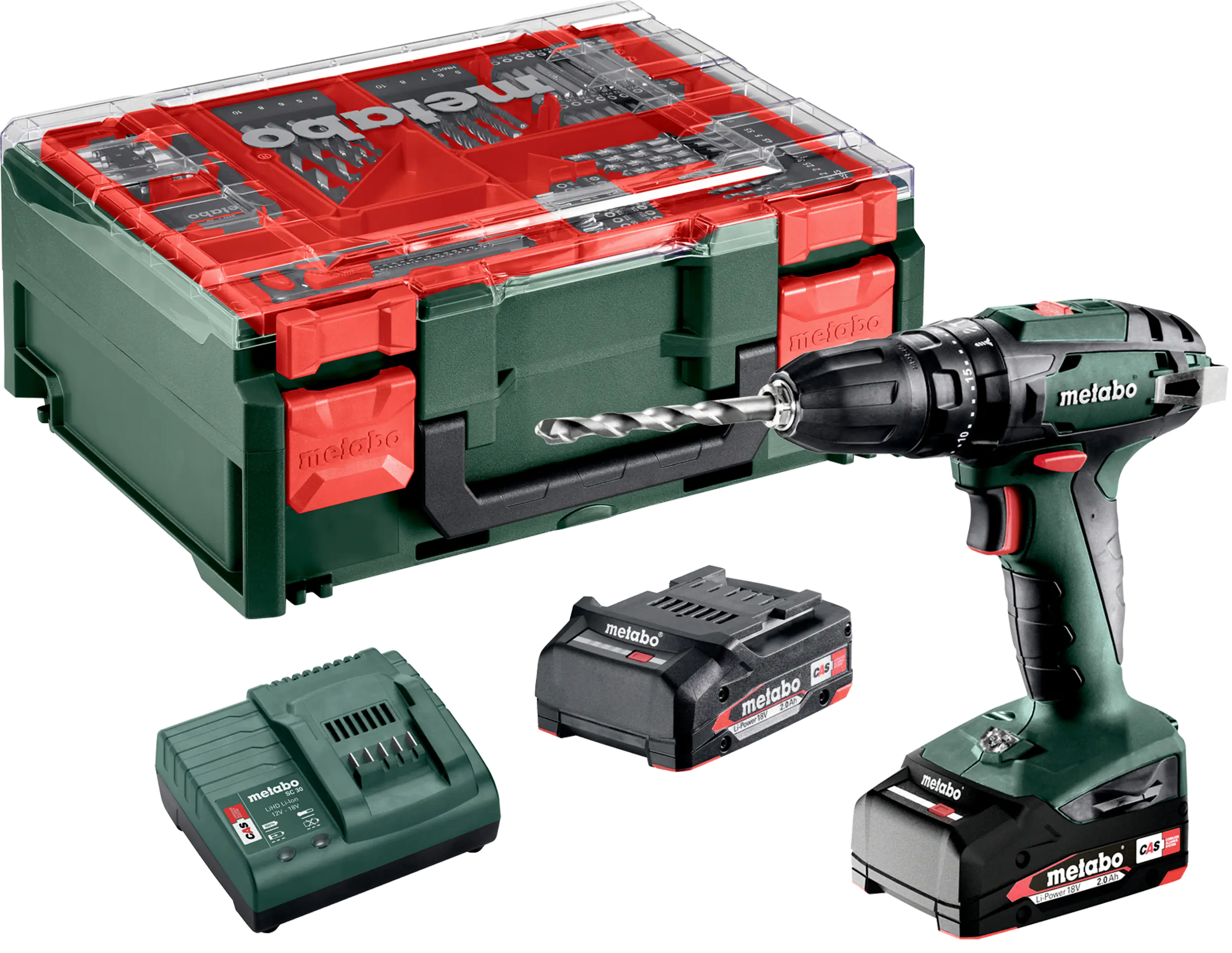 Metabo Akku-Schlagbohrschrauber SB 18 inkl. 78-teilig Zubehörset, 2 Akkus und Ladegerät Metabo Akku-Schlagbohrschrauber SB 18 inkl. 78-teilig Zubehörset, 2 Akkus und Ladegerät