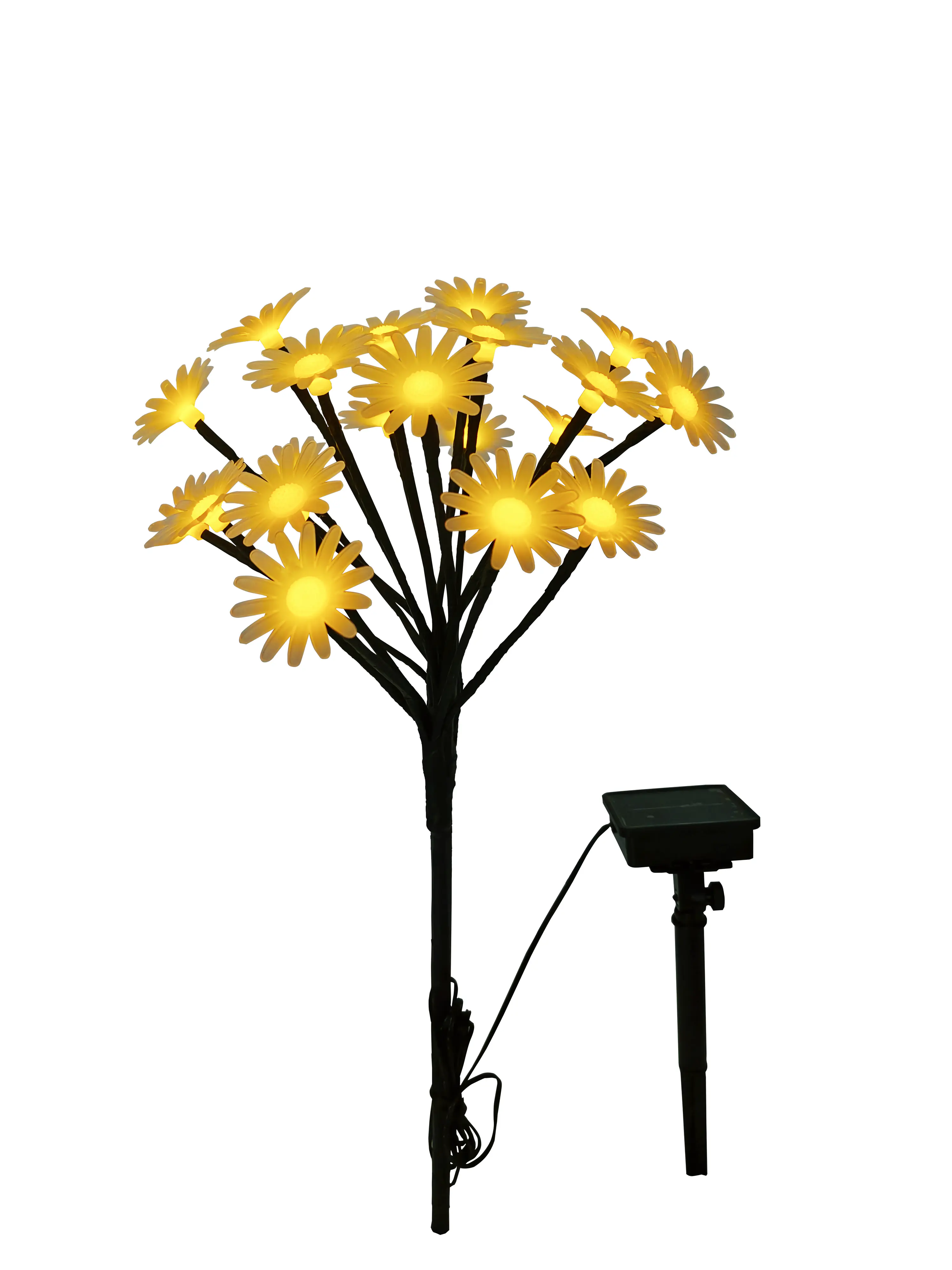 Dapo LED Solarstecker Gänseblümchen weiß